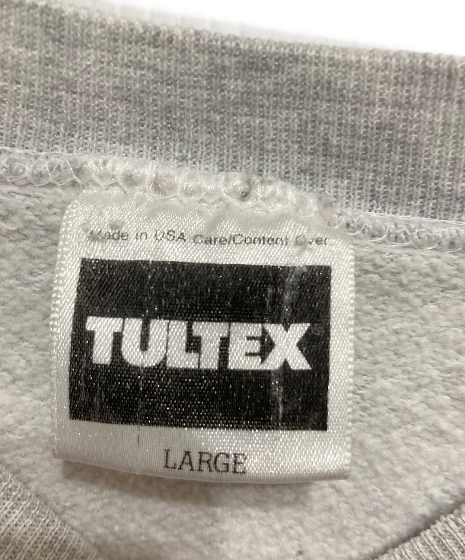 中古・古着通販】TULTEX (タルテックス) プリントスウェット グレー 