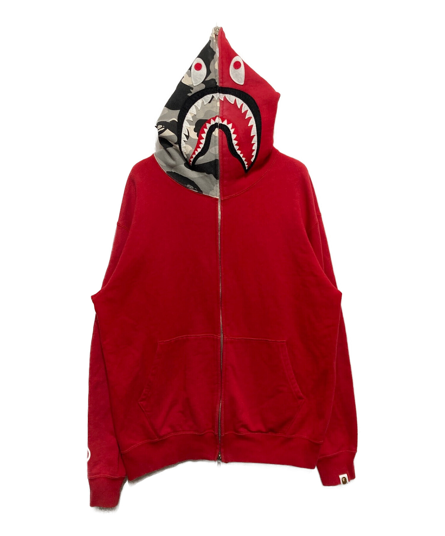 APE エイプ 赤ジップアップパーカー