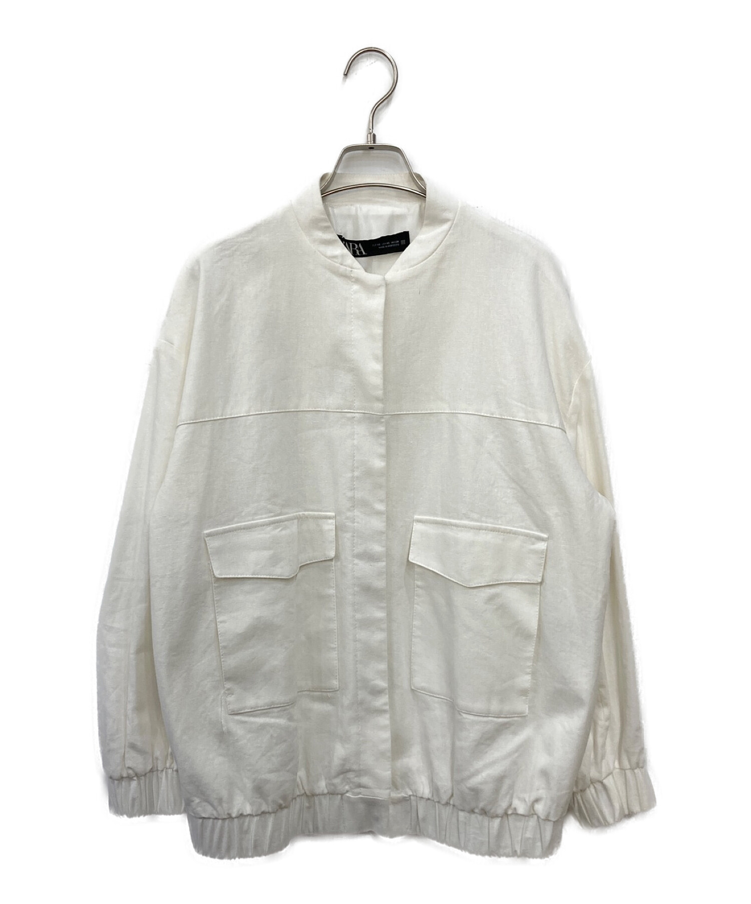 中古・古着通販】ZARA (ザラ) リネン混ジャケット ホワイト サイズ:XS