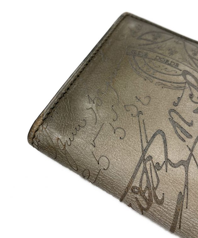 BERLUTI◇カリグラフィ/角擦れ有/レザー/GRY/メンズ/E1212P