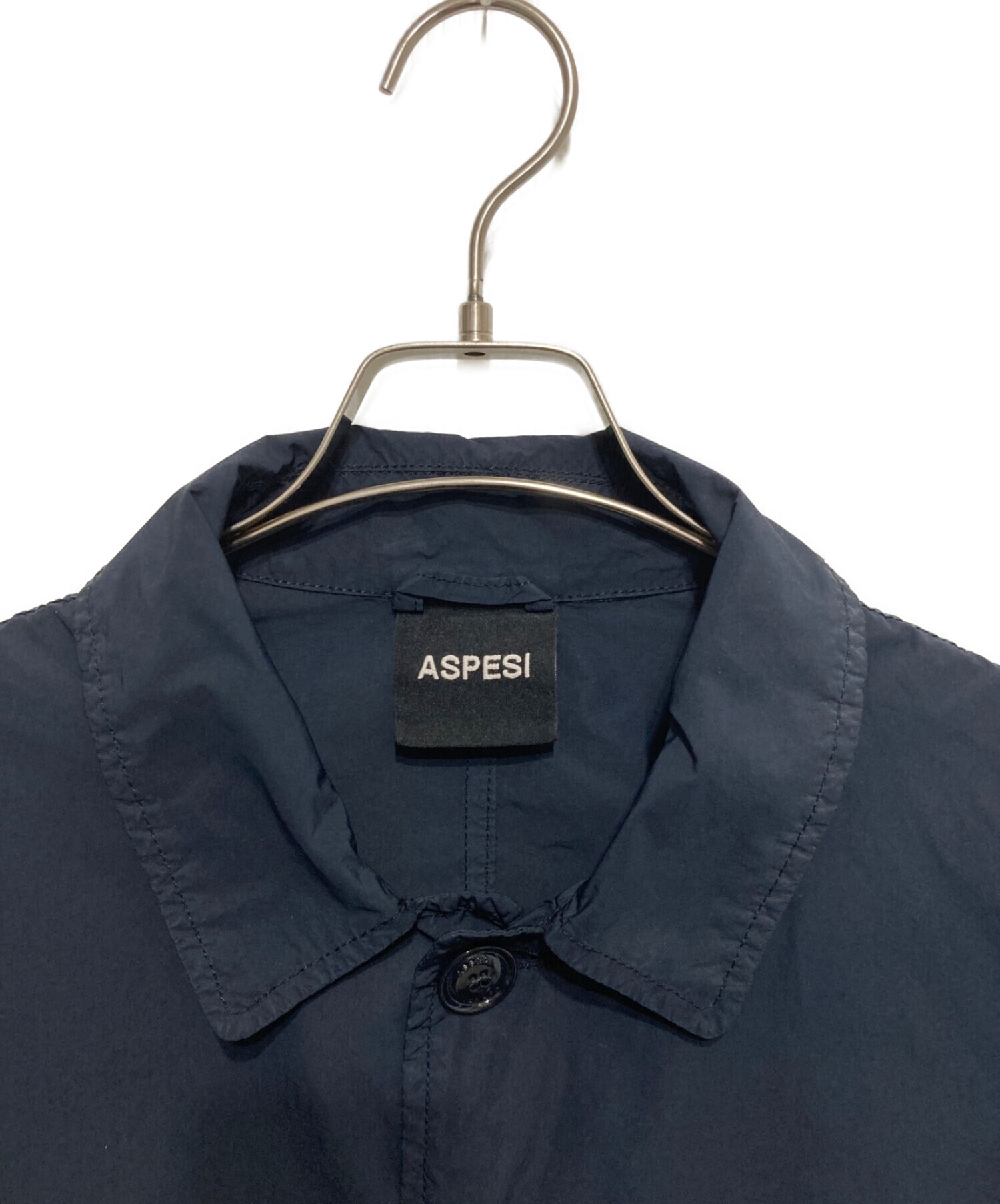 中古・古着通販】ASPESI (アスペジ) ナイロンコート F973 ネイビー