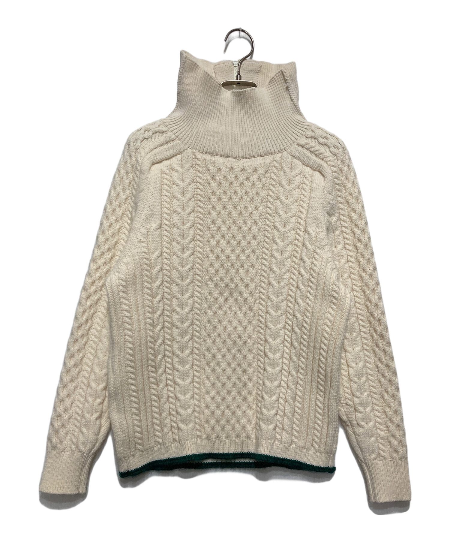 中古・古着通販】TAN (タン) SPONDISH CABLE HALF ZIP NECK PULLOVER 