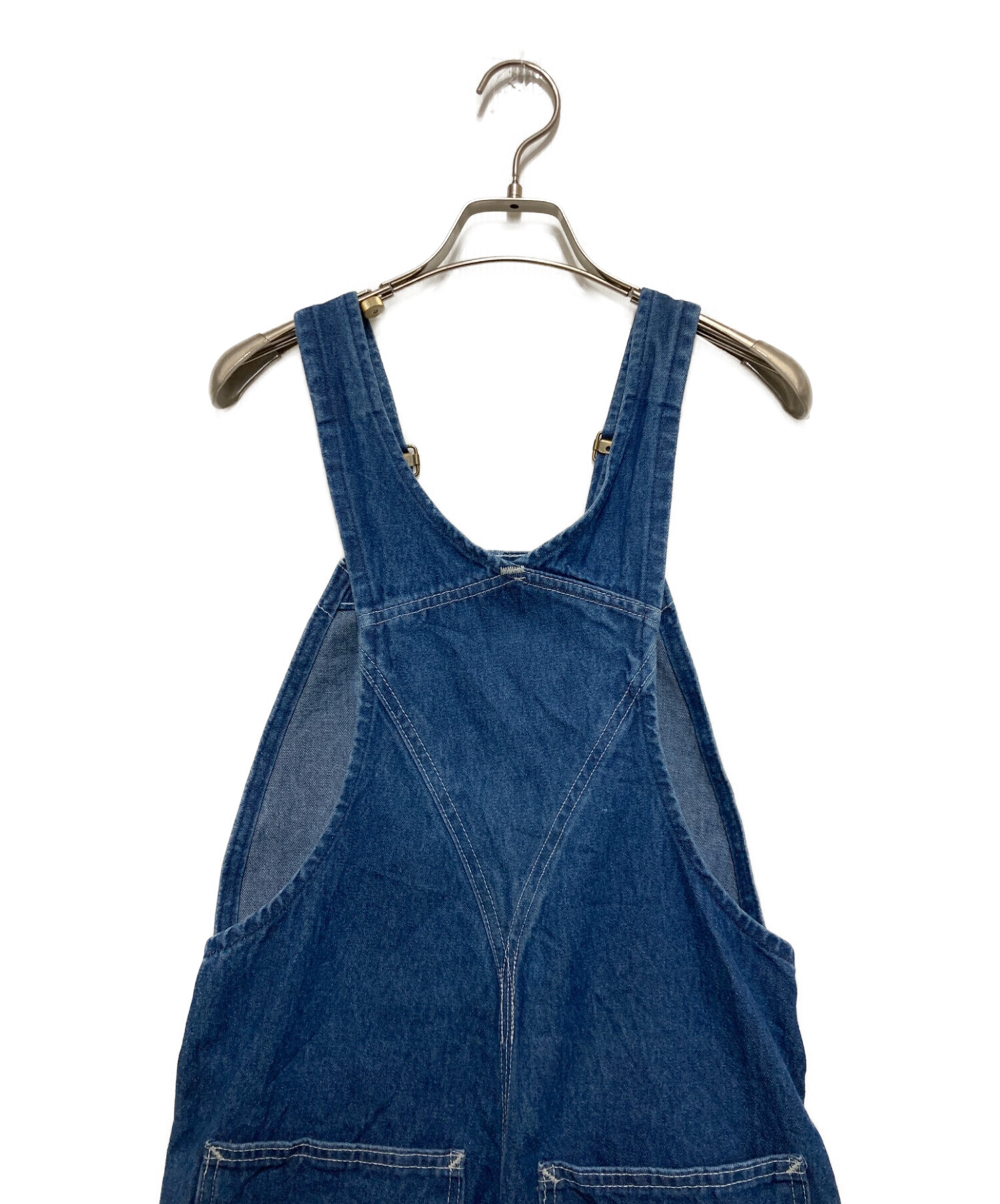 カーハート carhartt 古着 デニム オーバーオール ワイド ボタンフライ 中古・古着通販】CarHartt (カーハート) デニムオーバーオール