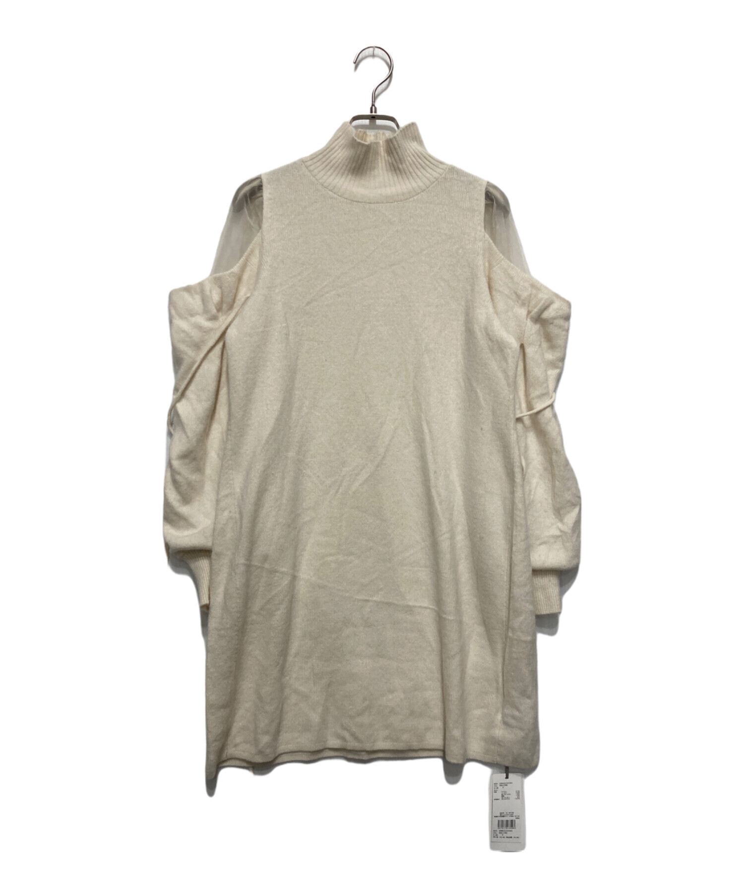 中古・古着通販】Snidel (スナイデル) シースルーショルダーミニニット 