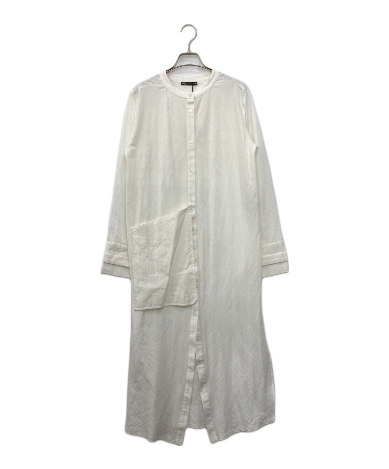 【中古】 きさらづの民話　続 中古・古着通販】ZARA (ザラ) シャツワンピース ホワイト サイズ:S