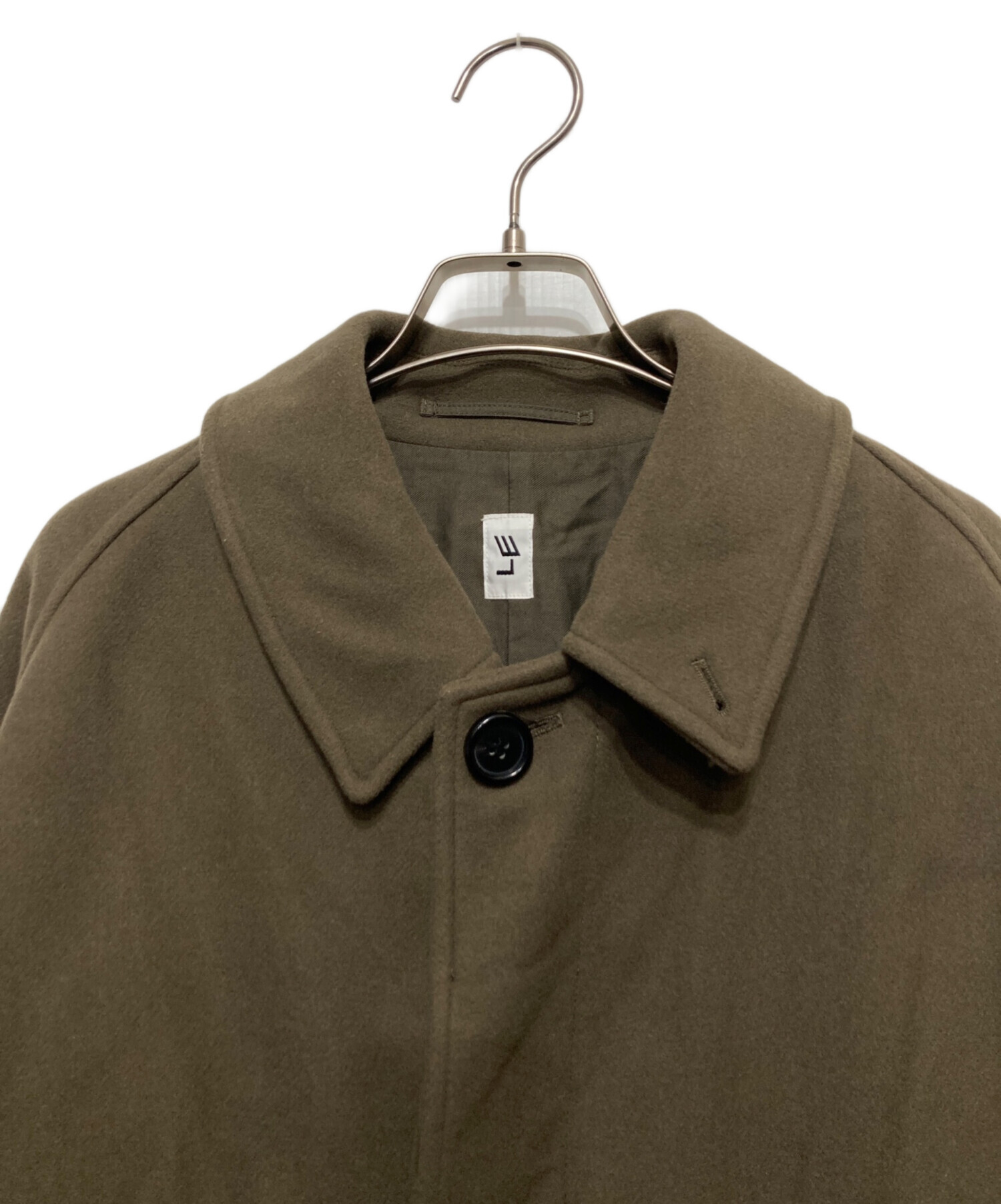 中古・古着通販】LE (エルイー) WOOL Balcollar Coat オリーブ サイズ