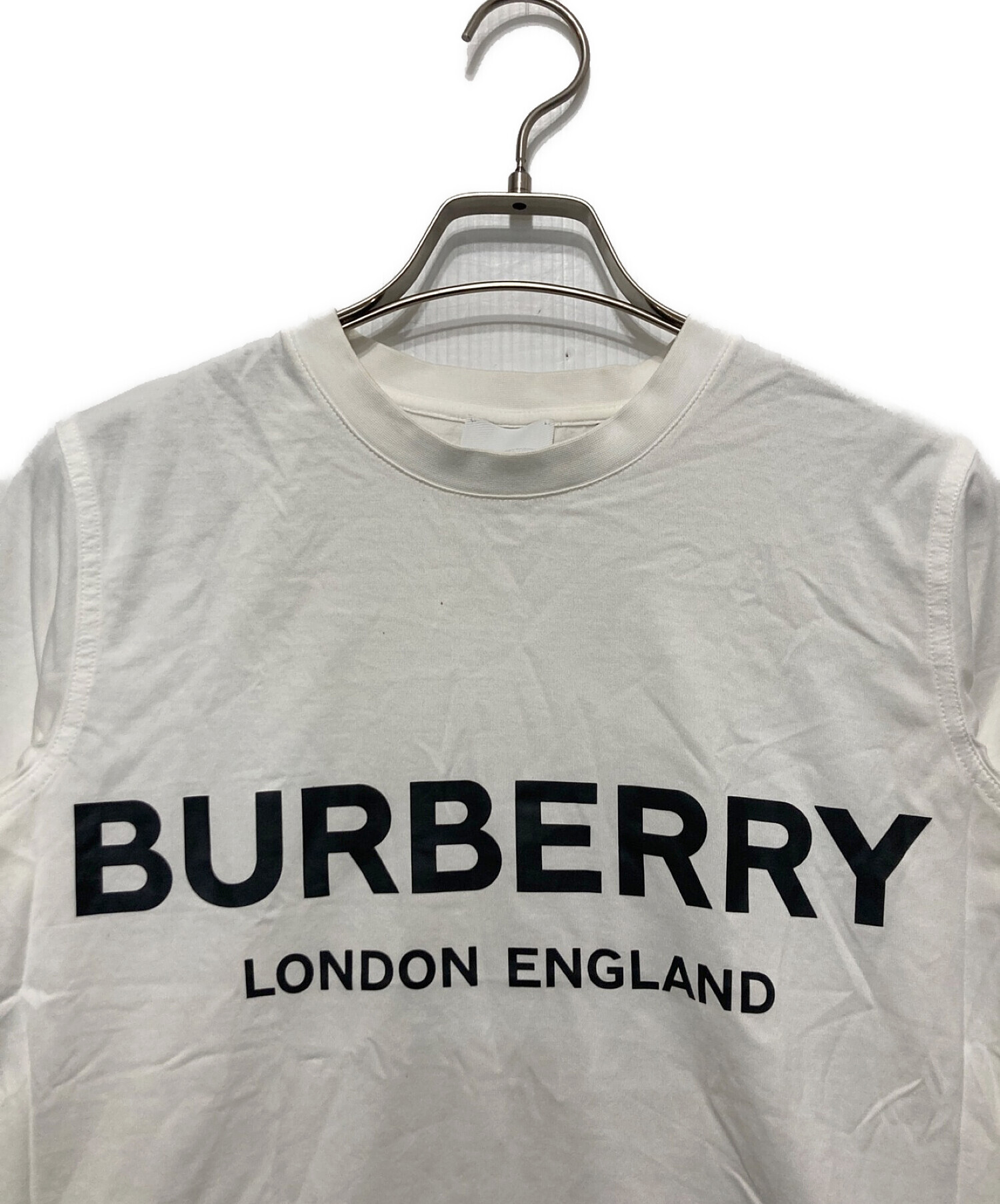 中古・古着通販】BURBERRY (バーバリー) プリントロゴTシャツ ホワイト