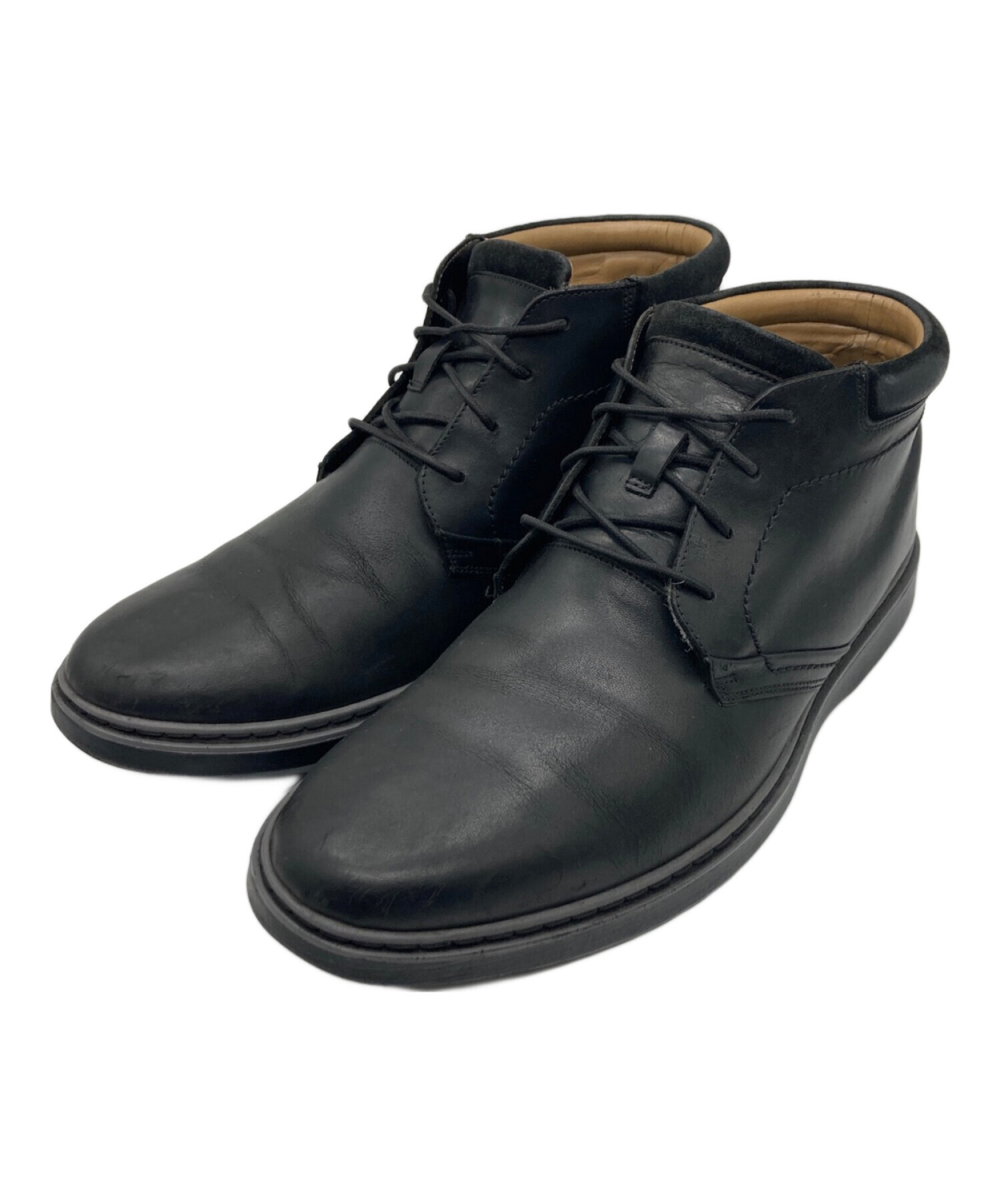 中古・古着通販】CLARKS (クラークス) レザーシューズ ブラック サイズ