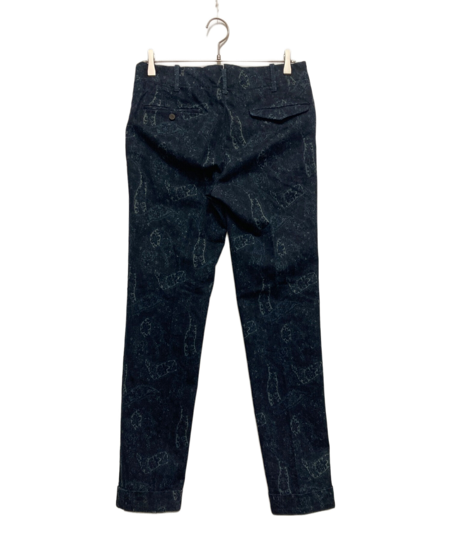 中古・古着通販】INCOTEX (インコテックス) 総柄パンツ ネイビー