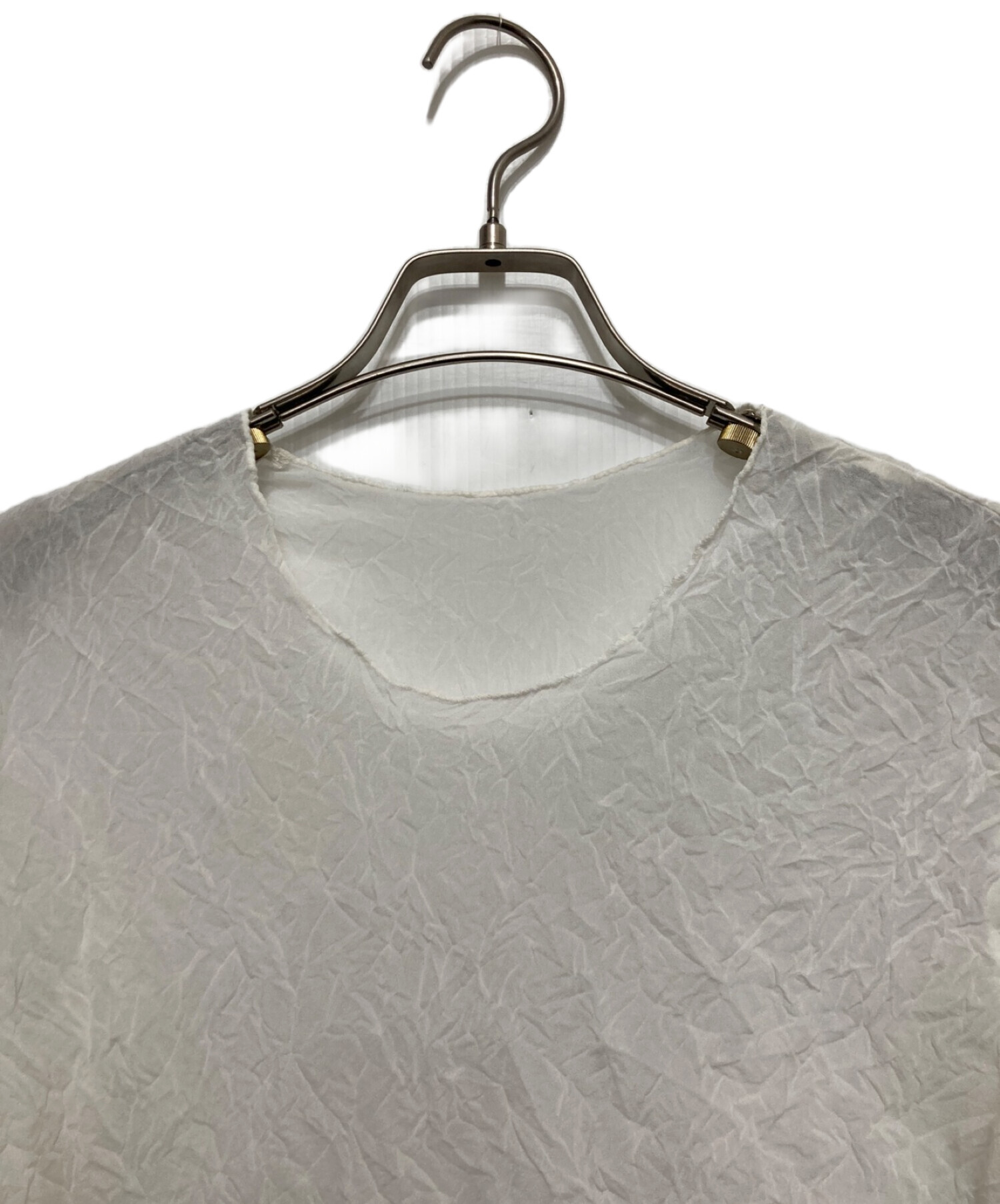 中古・古着通販】ISSEY MIYAKE (イッセイミヤケ) シワ加工ブラウス 