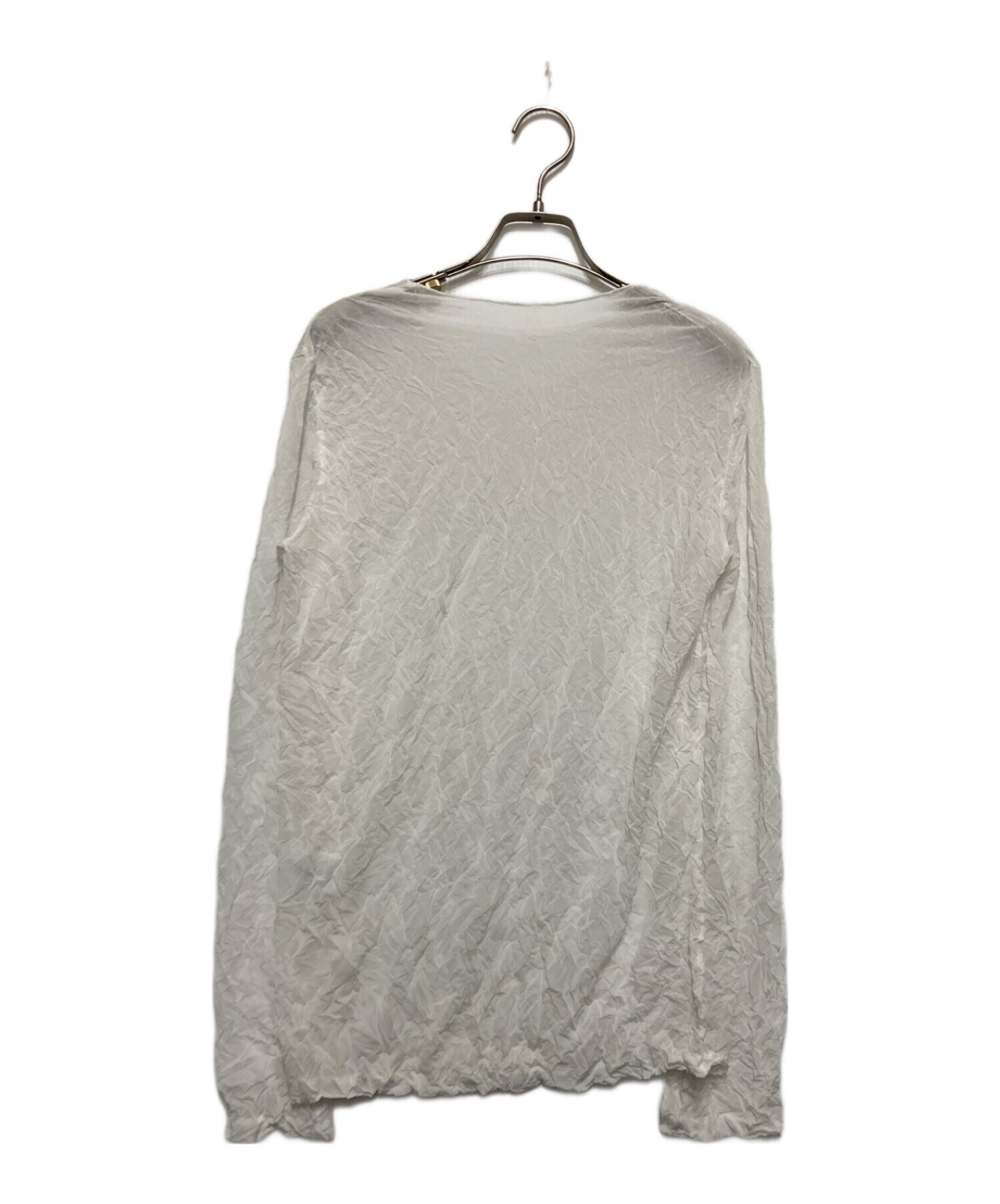 中古・古着通販】ISSEY MIYAKE (イッセイミヤケ) シワ加工ブラウス 