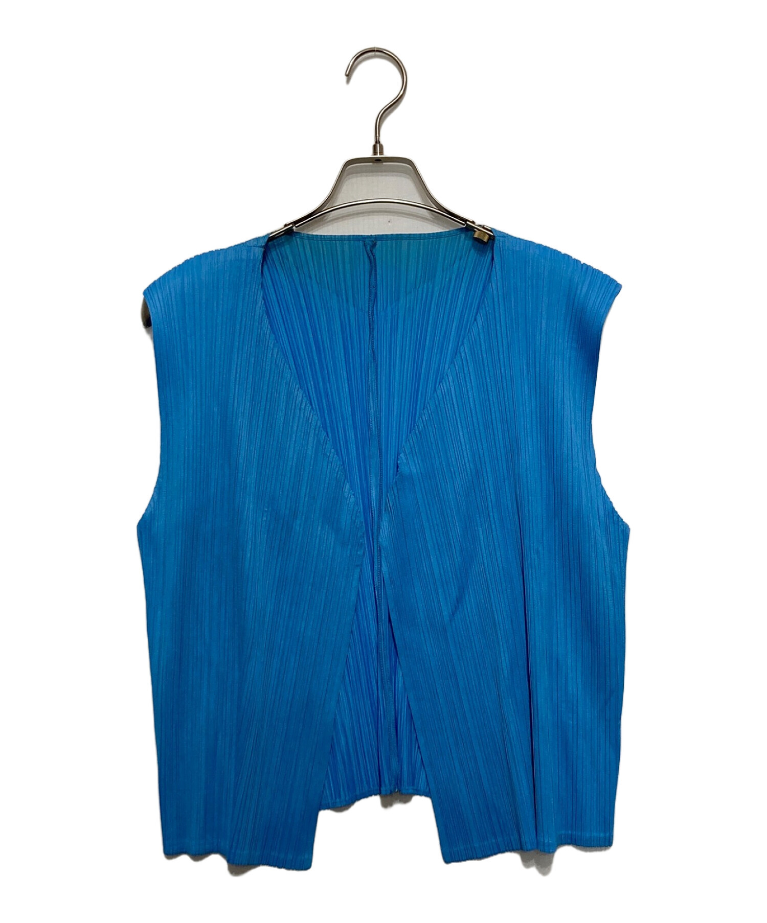 PLEATS ISSEY PLEASE プリーツプリーズ ベスト MIYAKE 青 Size3