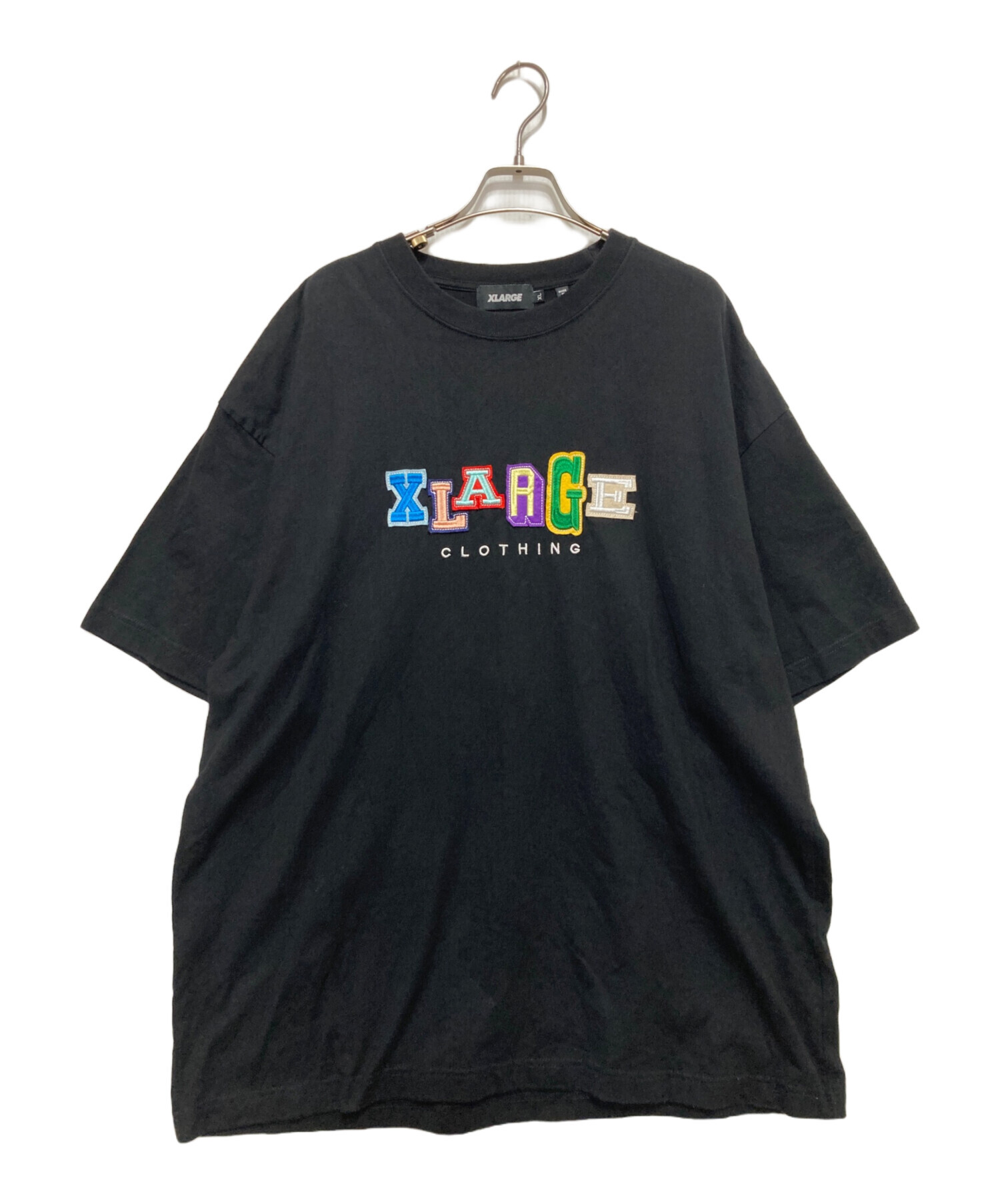 中古・古着通販】X-LARGE (エクストララージ) 刺繍tシャツ ブラック