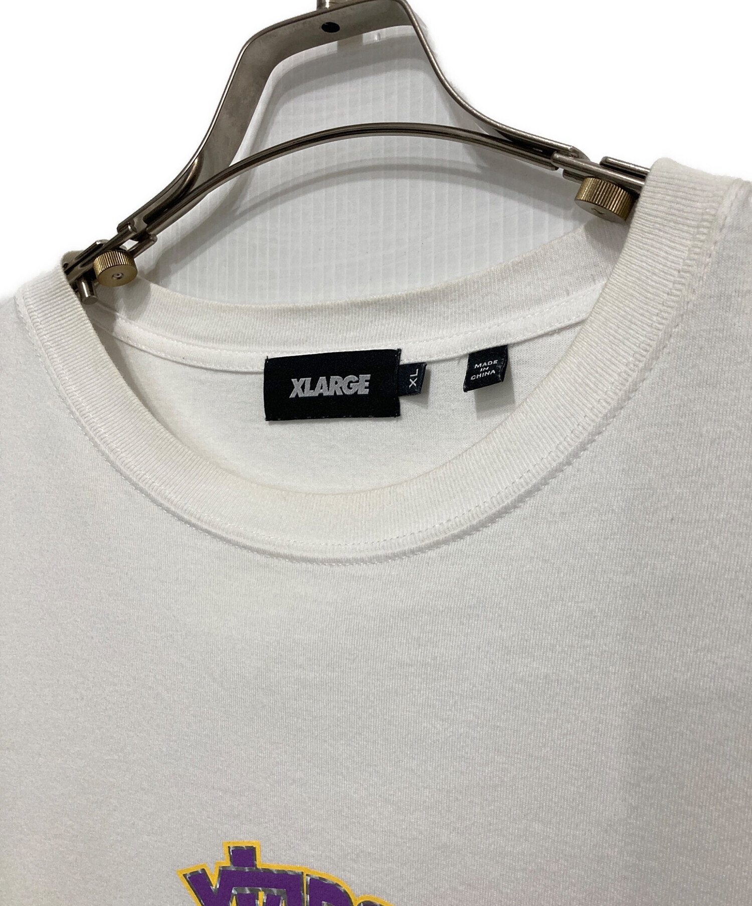 中古・古着通販】X-LARGE (エクストララージ) 長袖カットソー ホワイト 