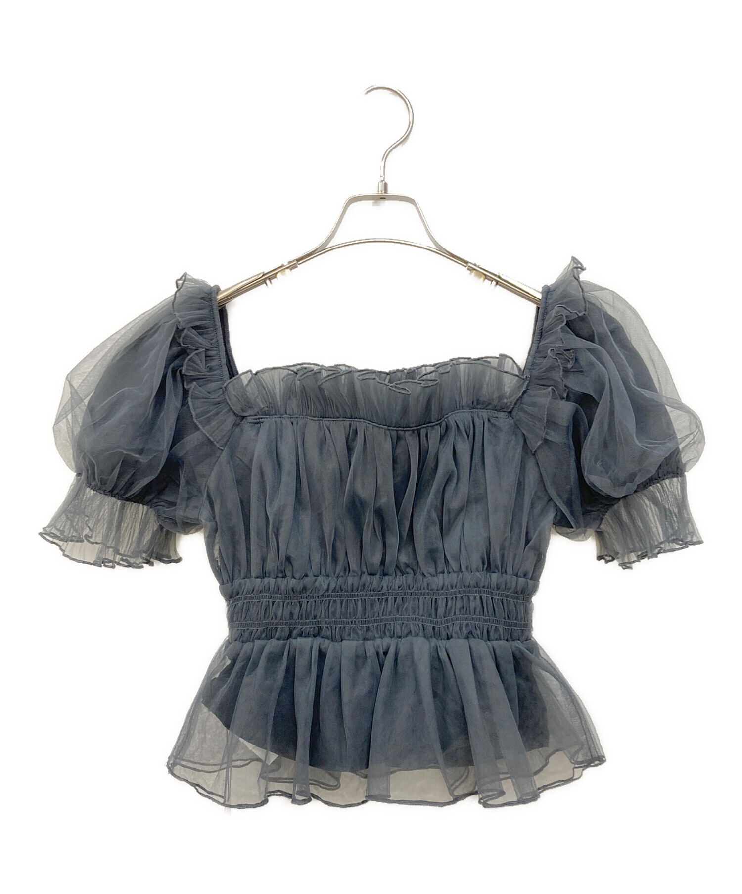 中古・古着通販】Snidel (スナイデル) ギャザーフリルオフショル