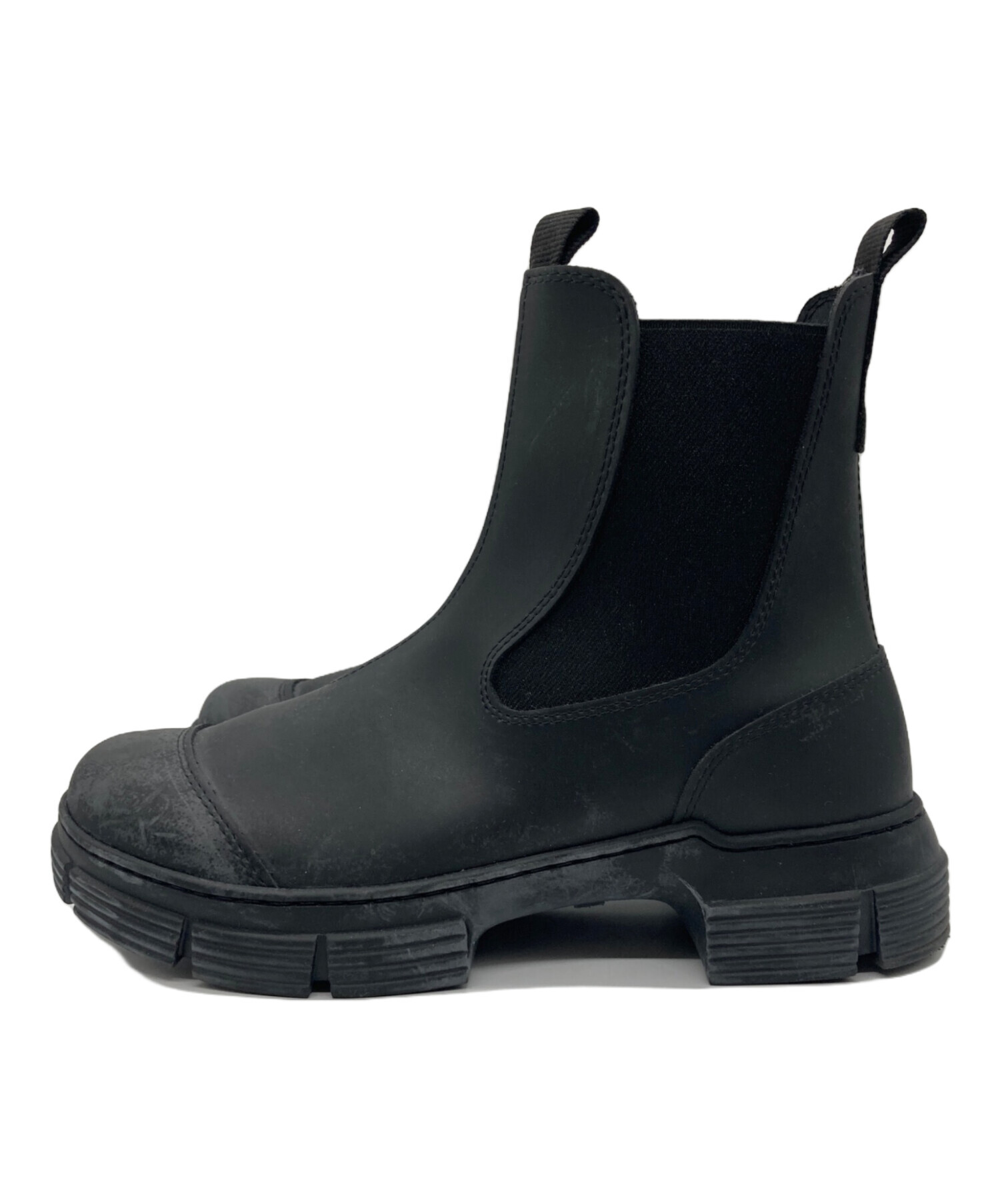 中古・古着通販】Ganni (ガニー) Recycled Rubber City Boot ブラック