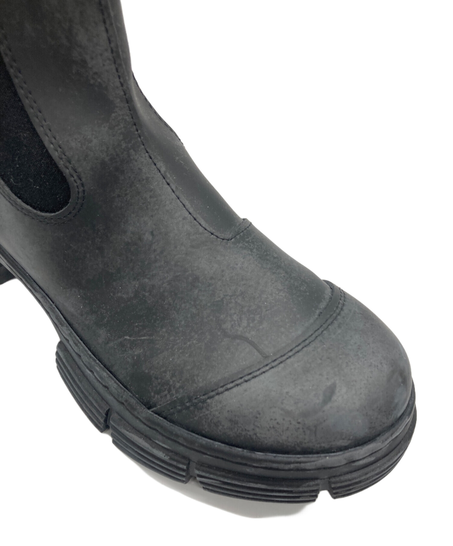 中古・古着通販】Ganni (ガニー) Recycled Rubber City Boot ブラック
