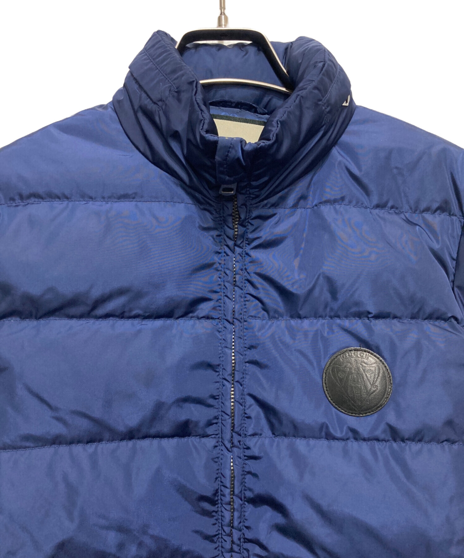 中古・古着通販】GUCCI (グッチ) レザーロゴパッチダウンジャケット