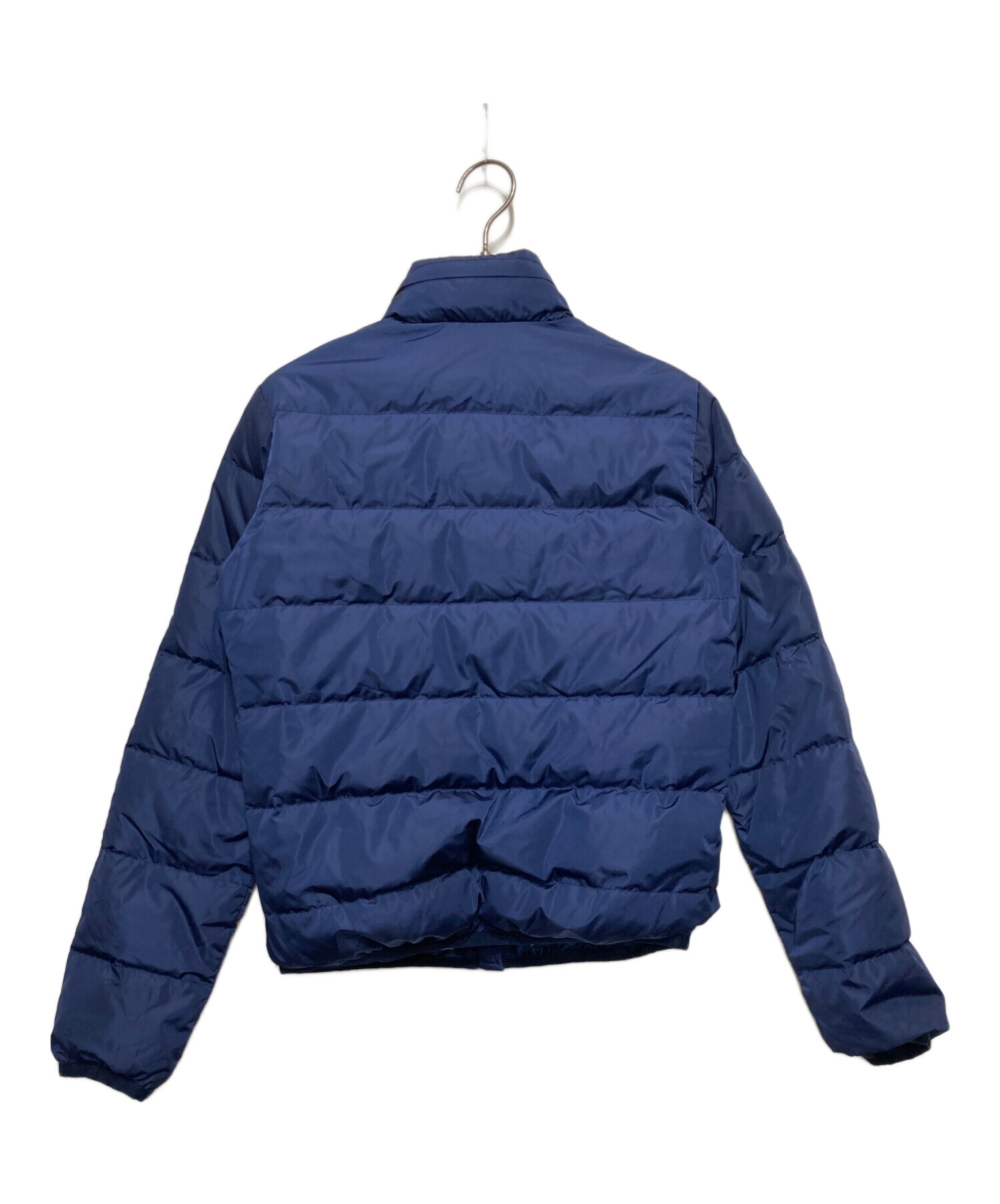 GUCCI レザーGUCCIロゴ ナイロンダウン 中古・古着通販】GUCCI (グッチ) レザーロゴパッチダウンジャケット