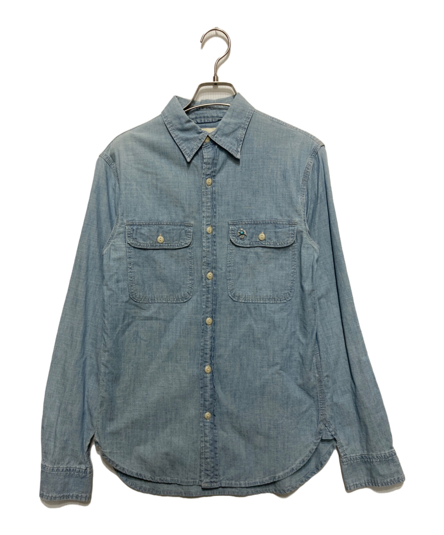 美品 近年モデルラルフローレン S相当 ウエスタンデニムシャツ ラルフローレン Ralph Lauren デニムシャツ ウエスタンシャツ 長袖