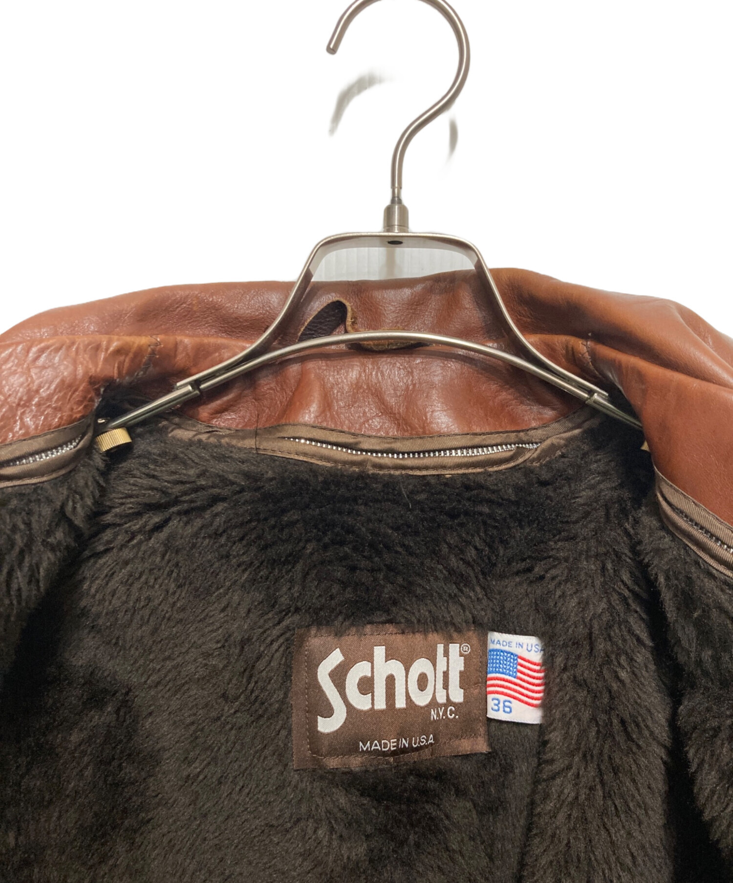 中古・古着通販】Schott (ショット) ライナー付きステアハイド