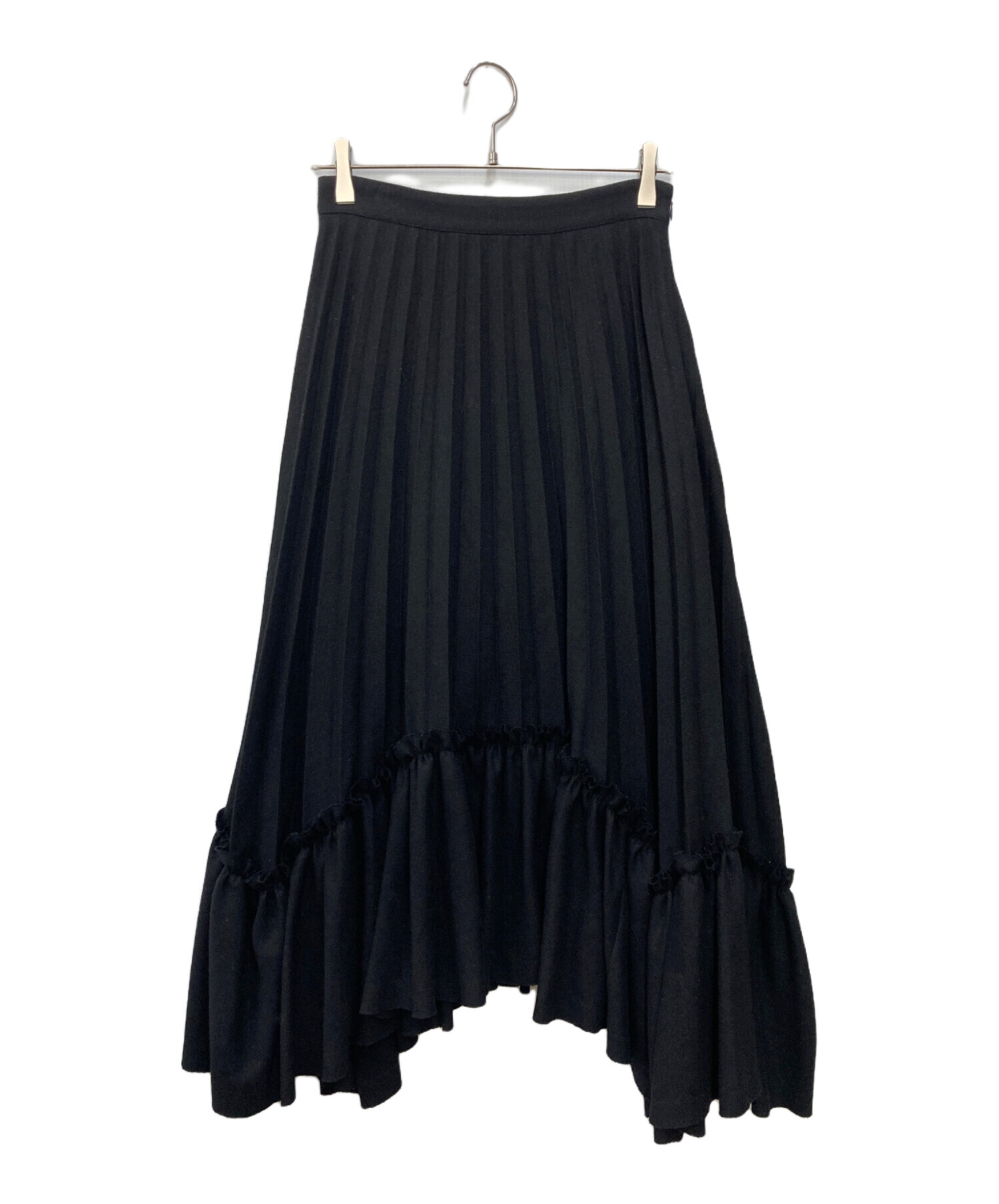 FRILL PLEAT VOLUME SKIRT CLANE FRILL PLEAT VOLUME SKIRT BEIGE