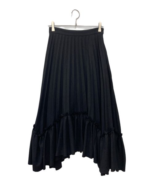 中古・古着通販】CLANE (クラネ) FRILL PLEAT VOLUME SKIRT ブラック 