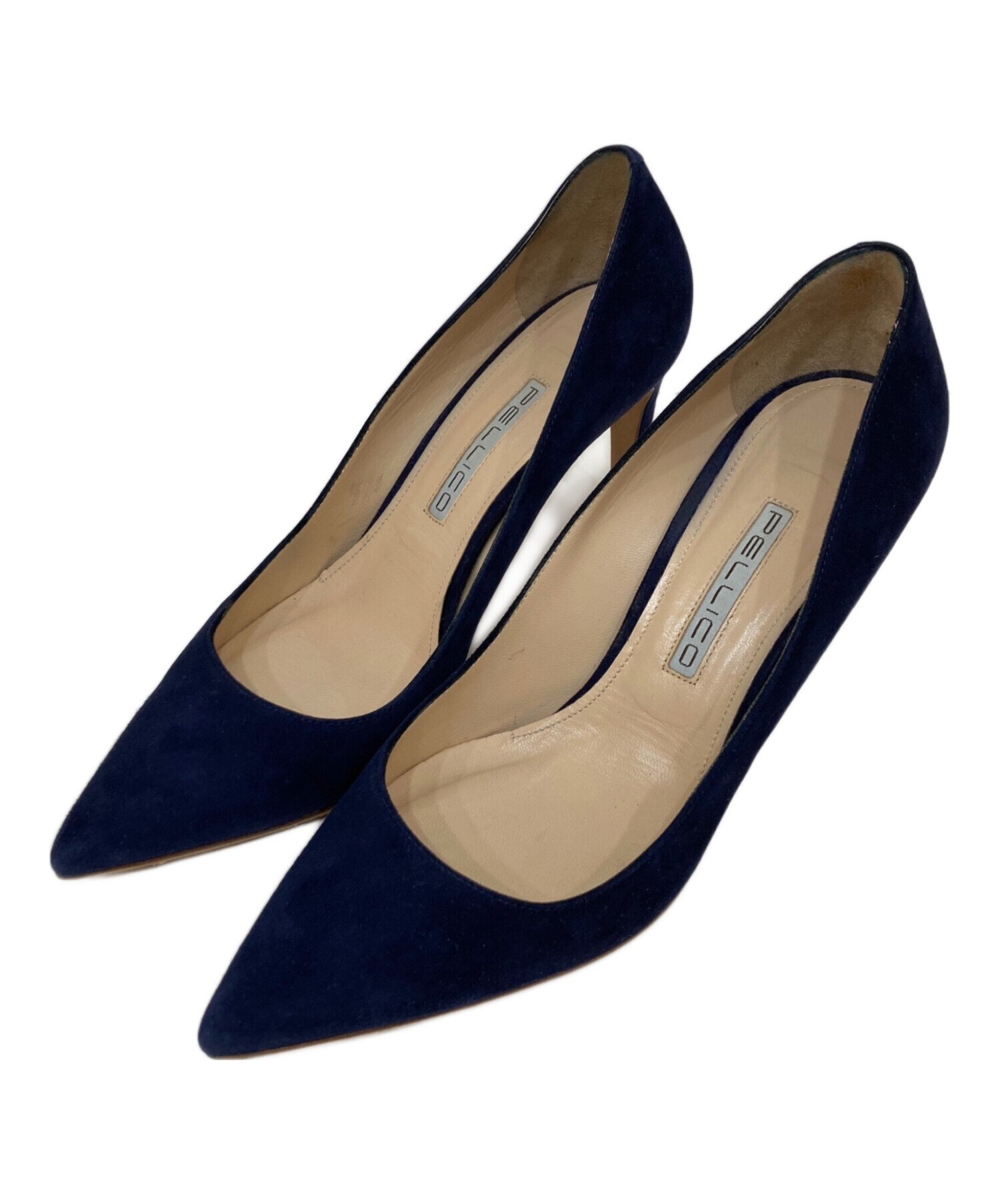 中古・古着通販】PELLICO (ペリーコ) スウェードパンプス ネイビー