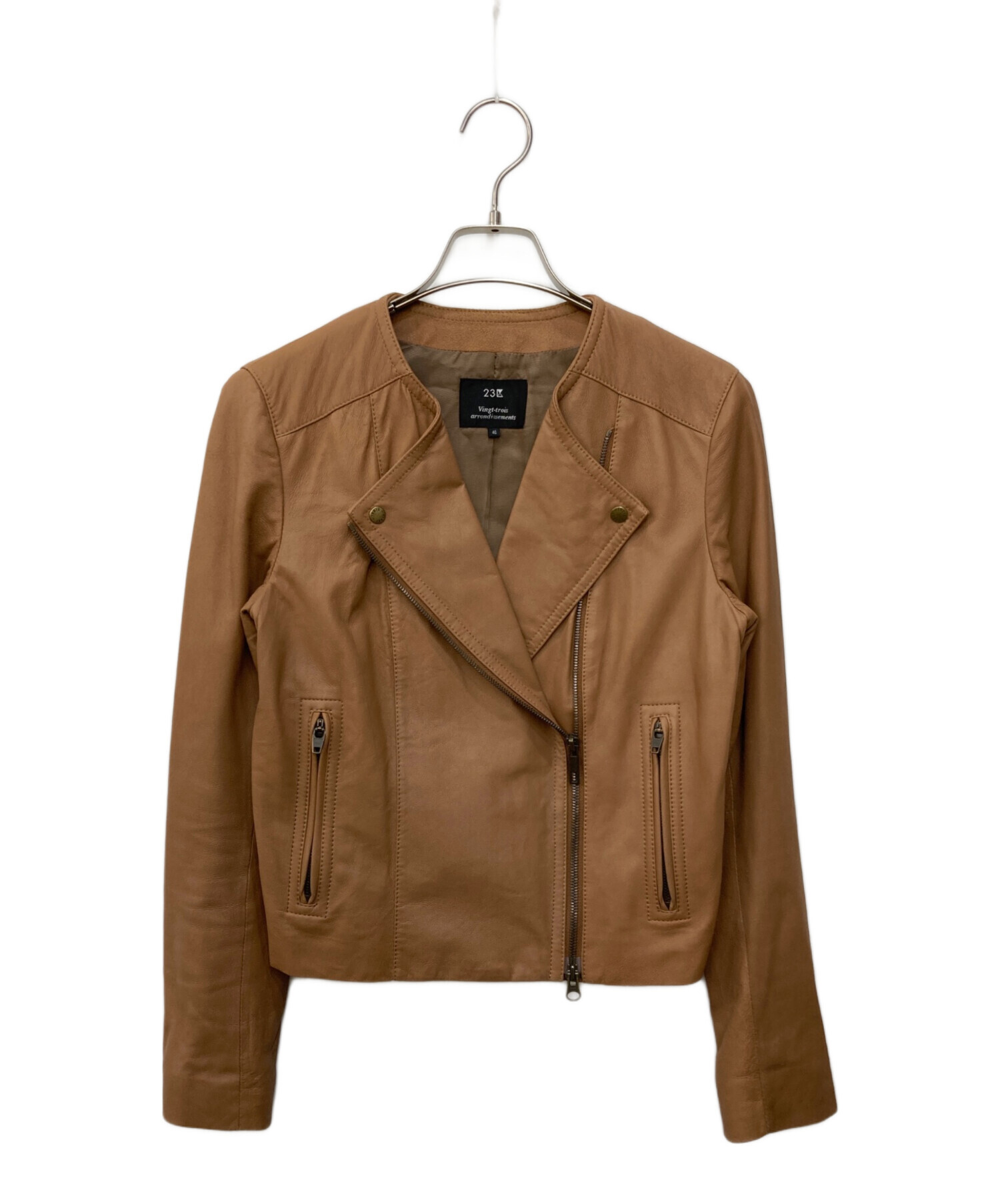 中古・古着通販】23区 (ニジュウサンク) ラムレザー ライダース