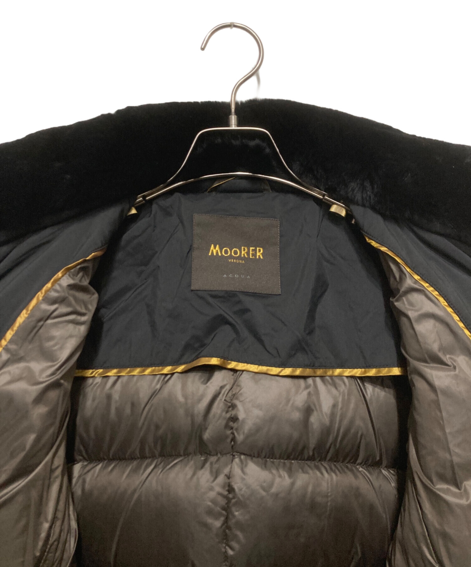 中古・古着通販】MOORER (ムーレー) VETIVER-S3 ダウンコート ブラック 