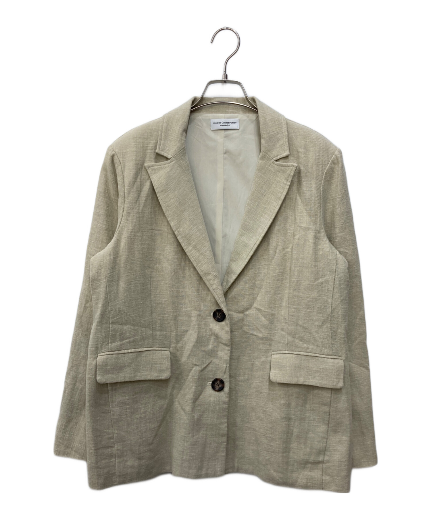 room306contemporary リネンテーラードジャケット リネン混テーラード