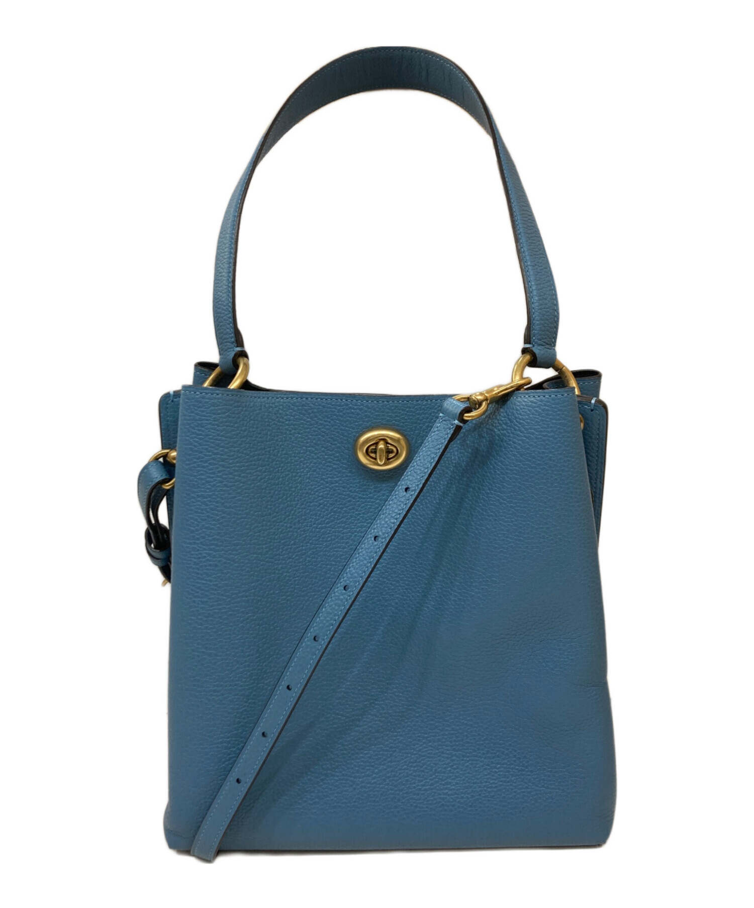 中古・古着通販】COACH (コーチ) チャーリーバケットバッグ ブルー