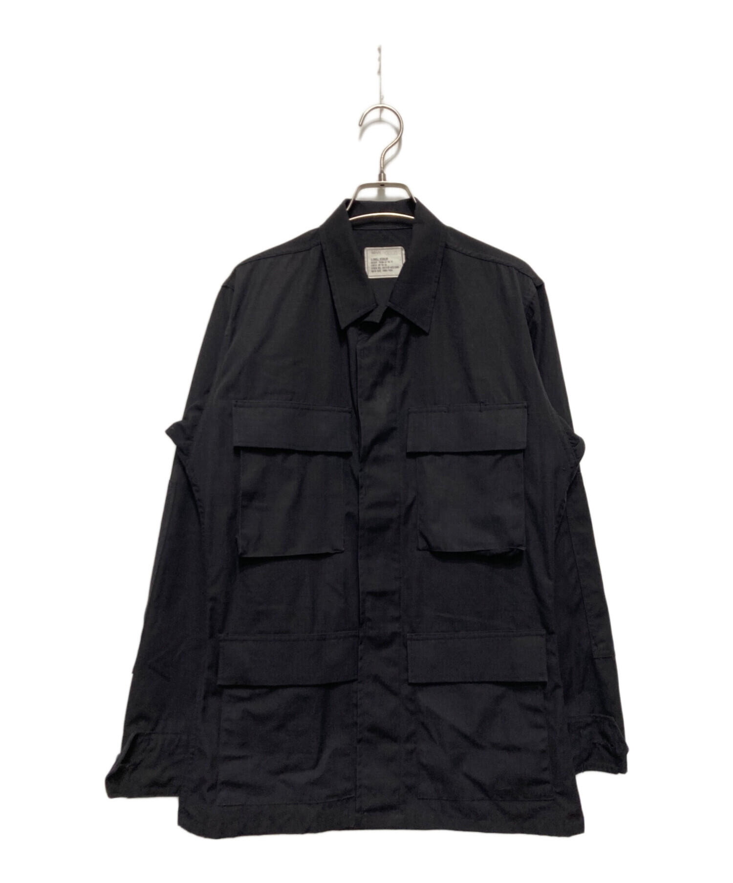 U.S. Military Utility Jacket古着ブラック短丈当時物黒 中古・古着通販】US ARMY (ユーエスアーミー) BDUジャケット ブラック