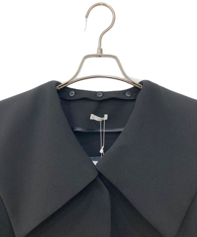 新品　リテン　セーラーカラーコート　liten ブラック 中古・古着通販】LIten (リテン) セーラーカラーコート ブラック