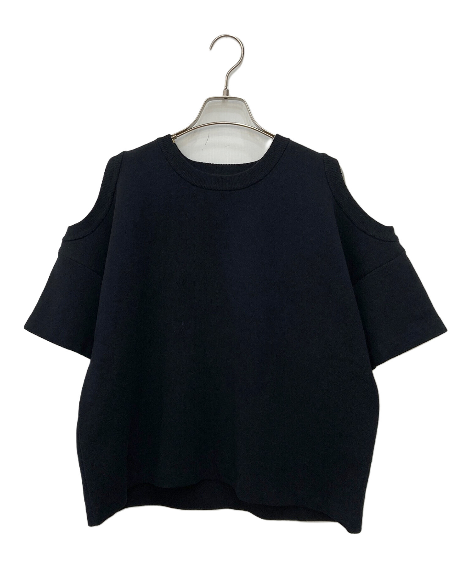 MACHATT 24AW ラムズウールローゲージニット ブラック MACHATT 24AW ラムズウールローゲージニット ブラック