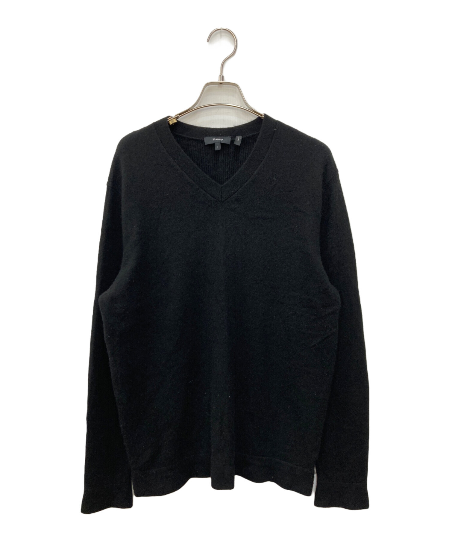 中古・古着通販】theory (セオリー) カシミヤニット ブラック サイズ:L