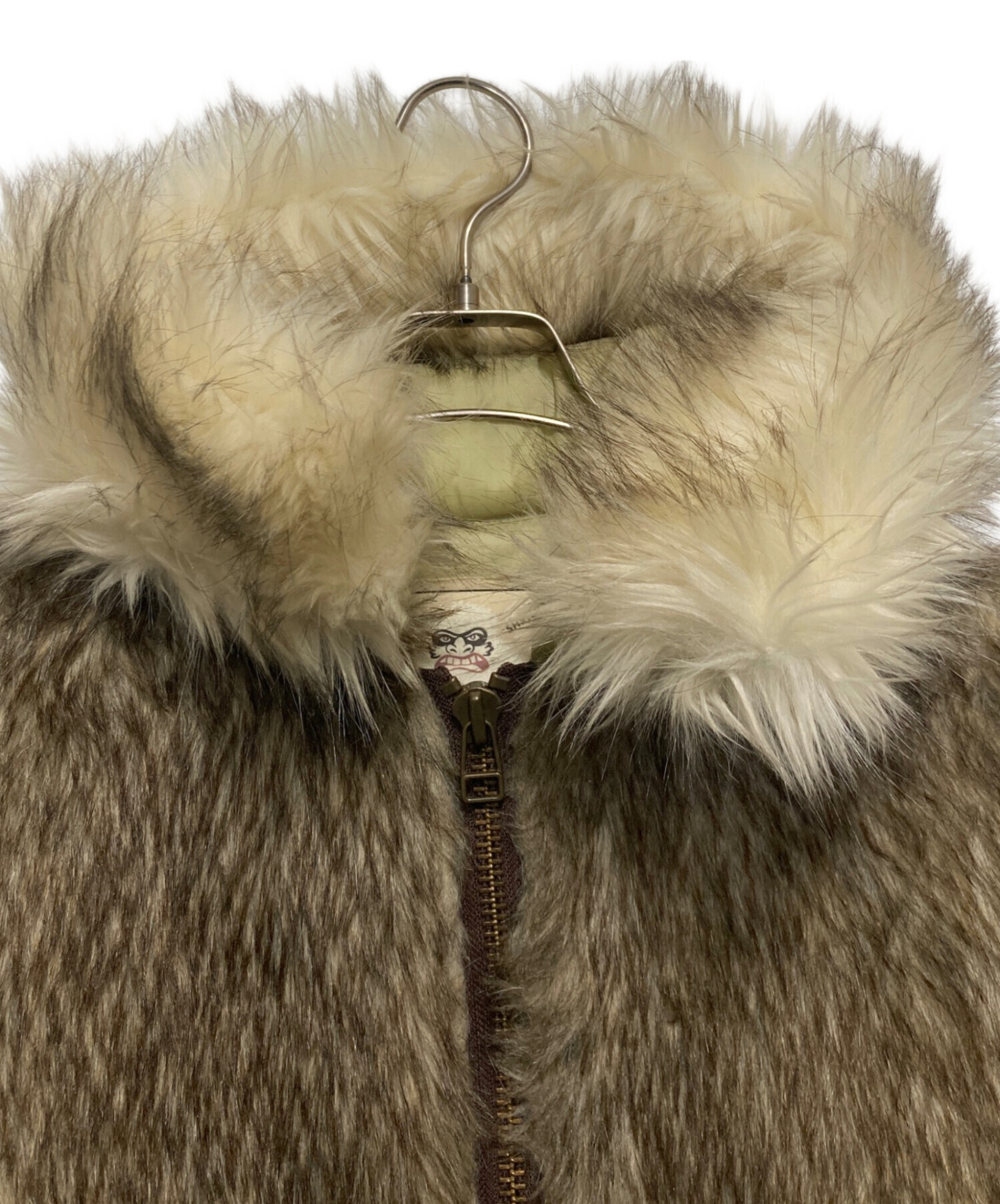 WEIRDO YETI ファー付きジャケット 中古・古着通販】WEIRDO (ウィアード) YETI-JACKET ブラウン サイズ:Ⅿ