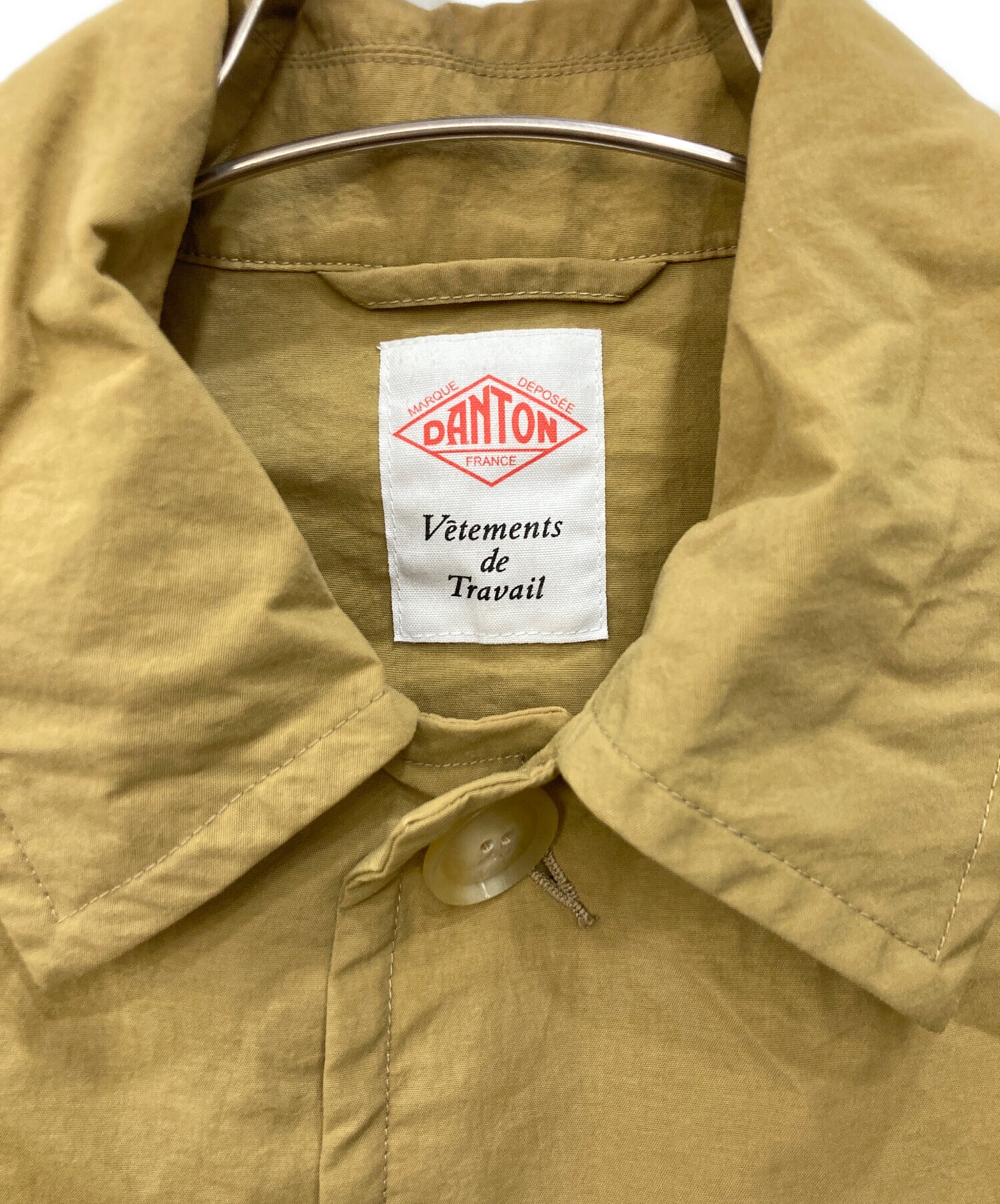 DANTON ナイロンタフタコート 40 DANTON｜ナイロンタフタ ミドル ダウン フーデッド コート