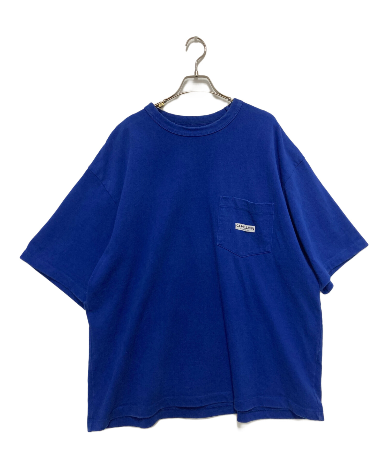 中古・古着通販】CAHLUMN (カウラム) ポケットtシャツ ブルー サイズ 