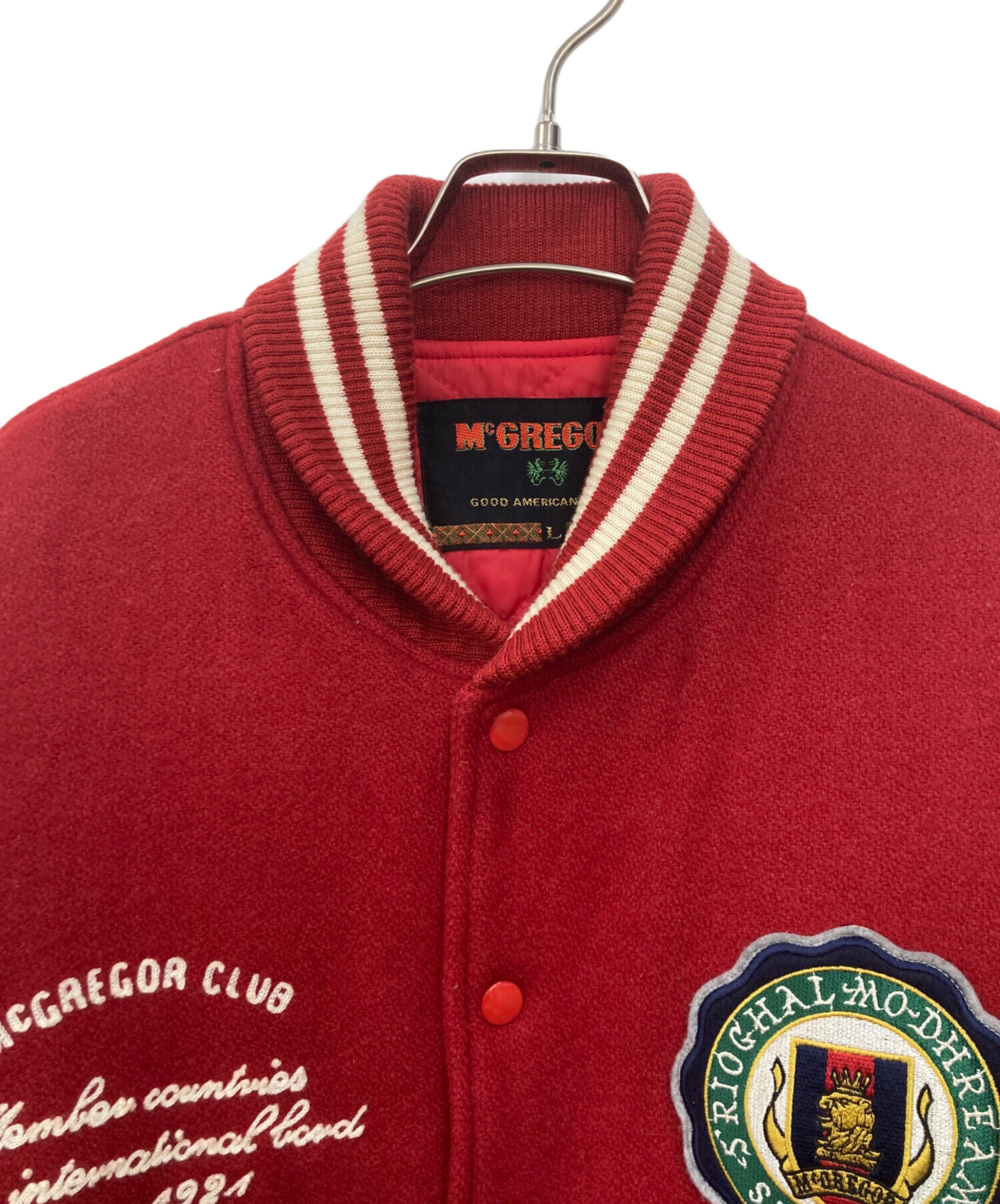 中古・古着通販】MacGREGOR (マクレガー) スタジャン レッド サイズ:L