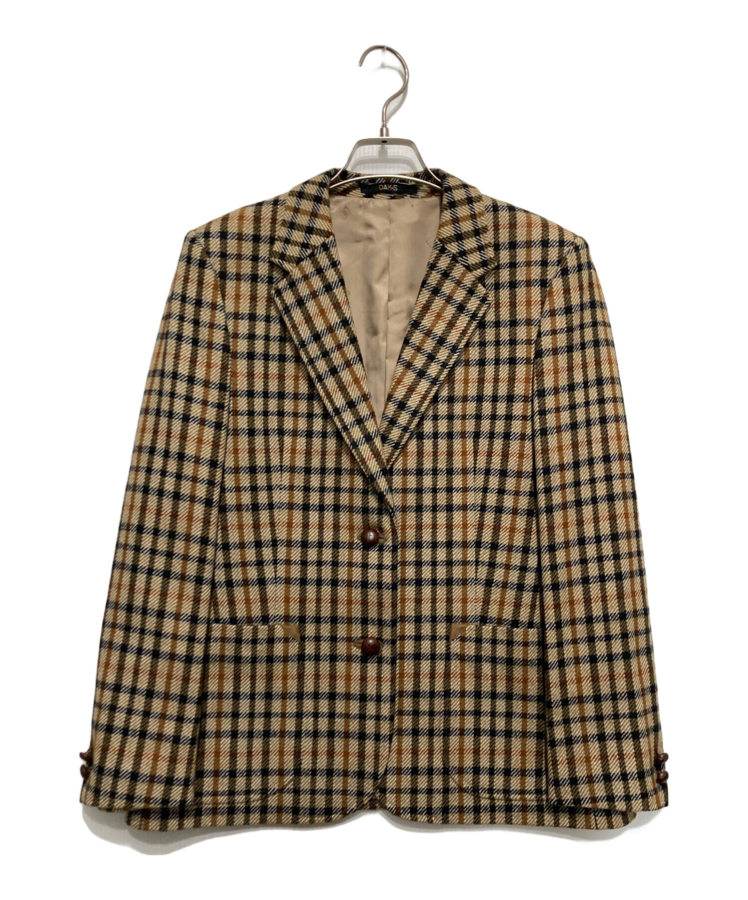 中古・古着通販】DAKS (ダックス) ハウスチェックジャケット 中古・古着通販】DAKS (ダックス) ハウスチェックジャケット