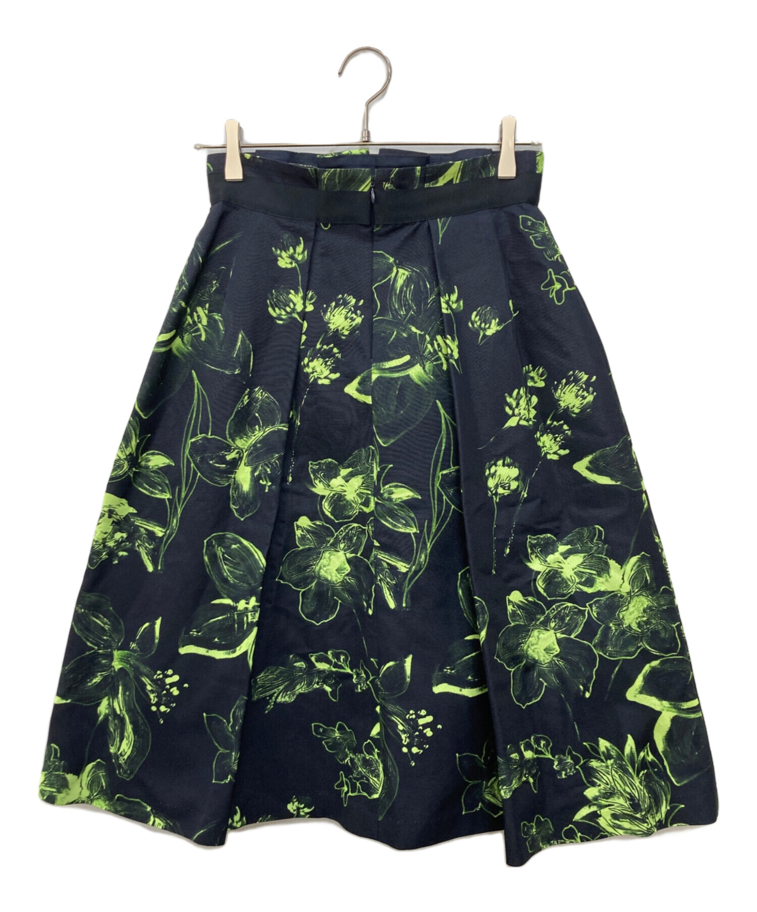 ANAYI アナイ フラワープリントスカート アナイ リネンライクフラワー