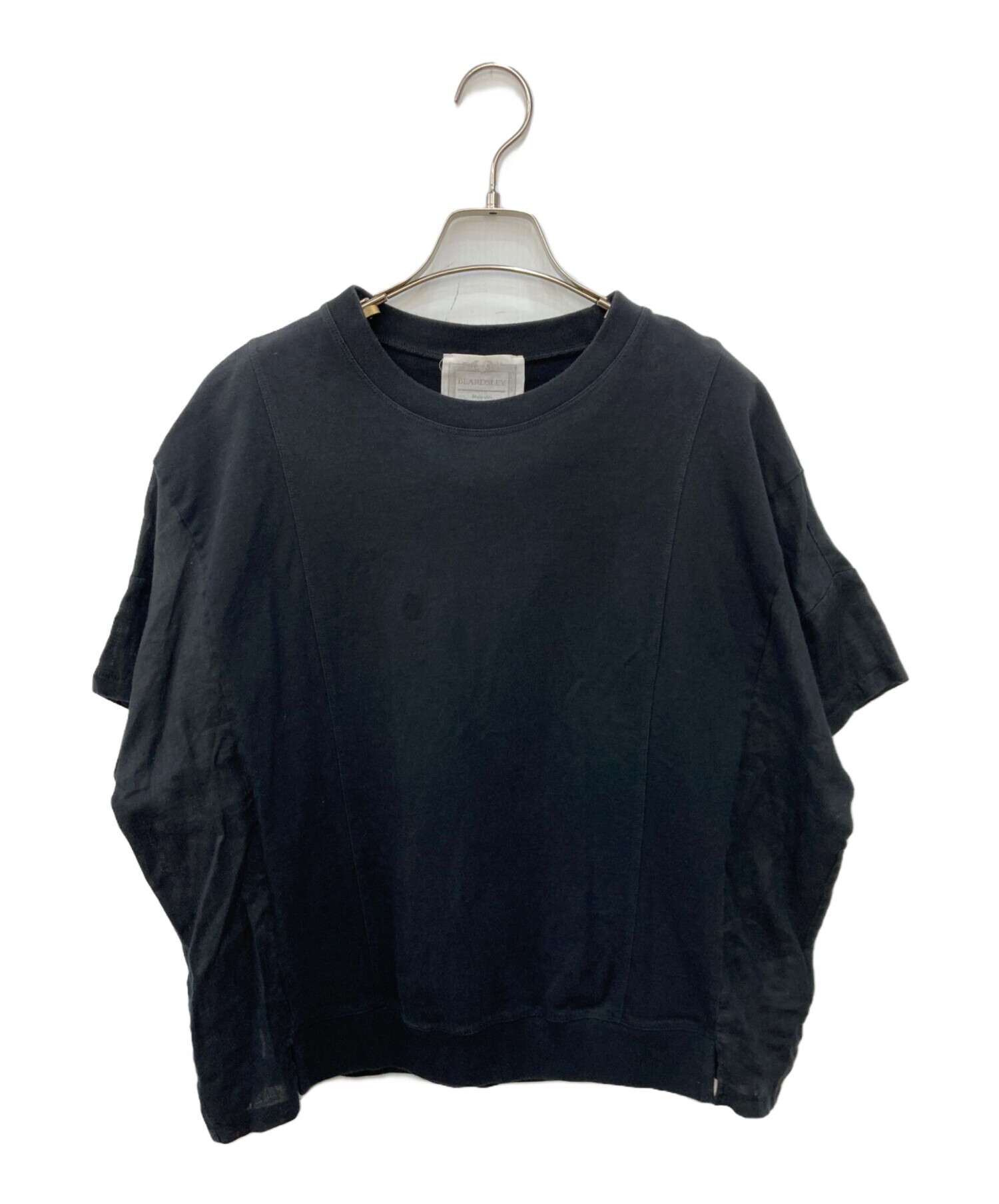 中古・古着通販】BEARDSLEY (ビアズリー) リネンカットソー ブラック 