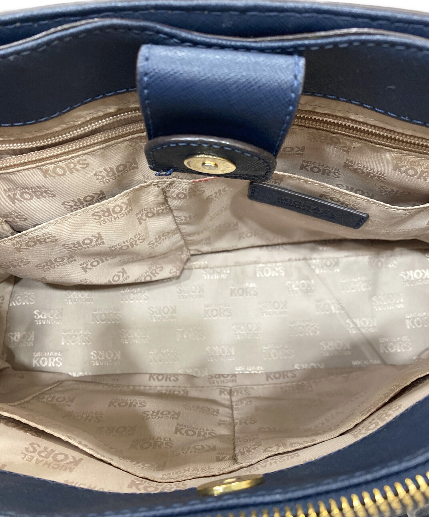 中古・古着通販】MICHAEL KORS (マイケルコース) 2WAYバッグ ネイビー