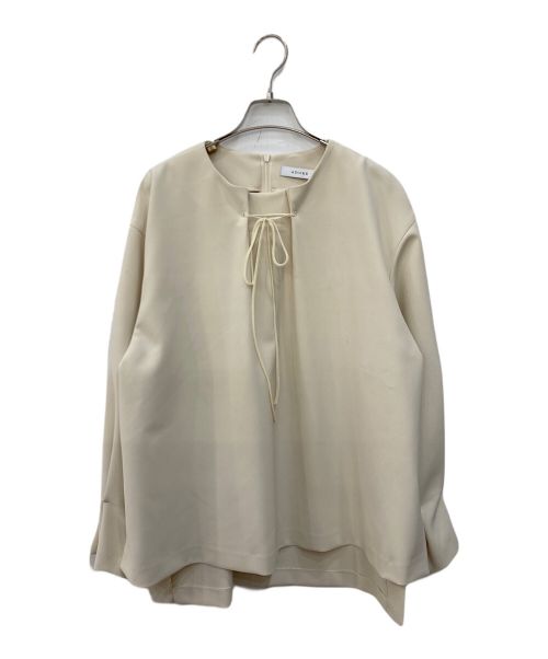 ADORE アドーア ブラウス M 黒 【古着】【中古】【送料無料】 中古・古着通販】ADORE (アドーア) ハイツイストウールサテンブラウス
