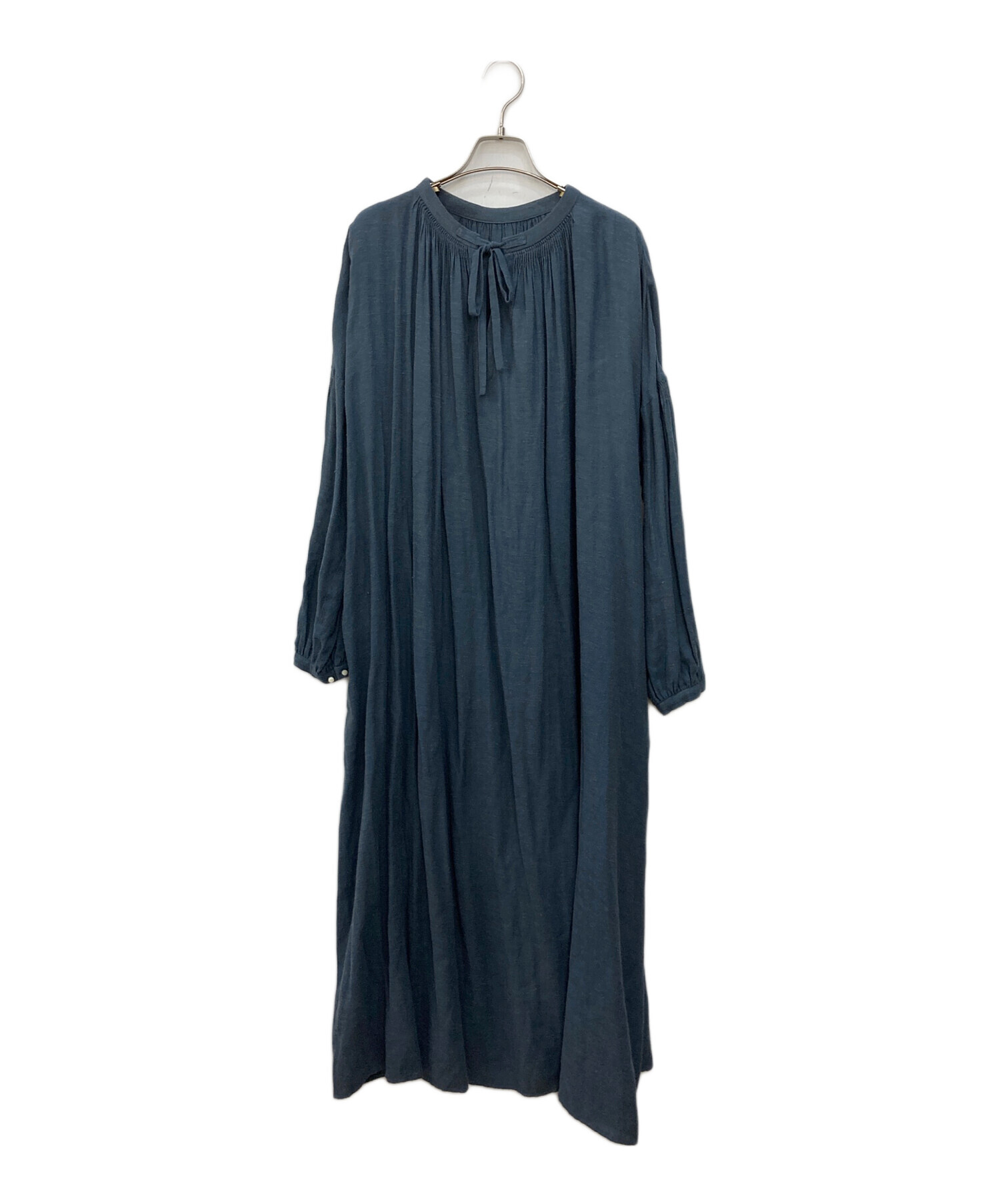 中古・古着通販】LOISIR (ロワズィール) ブラウスワンピース ネイビー