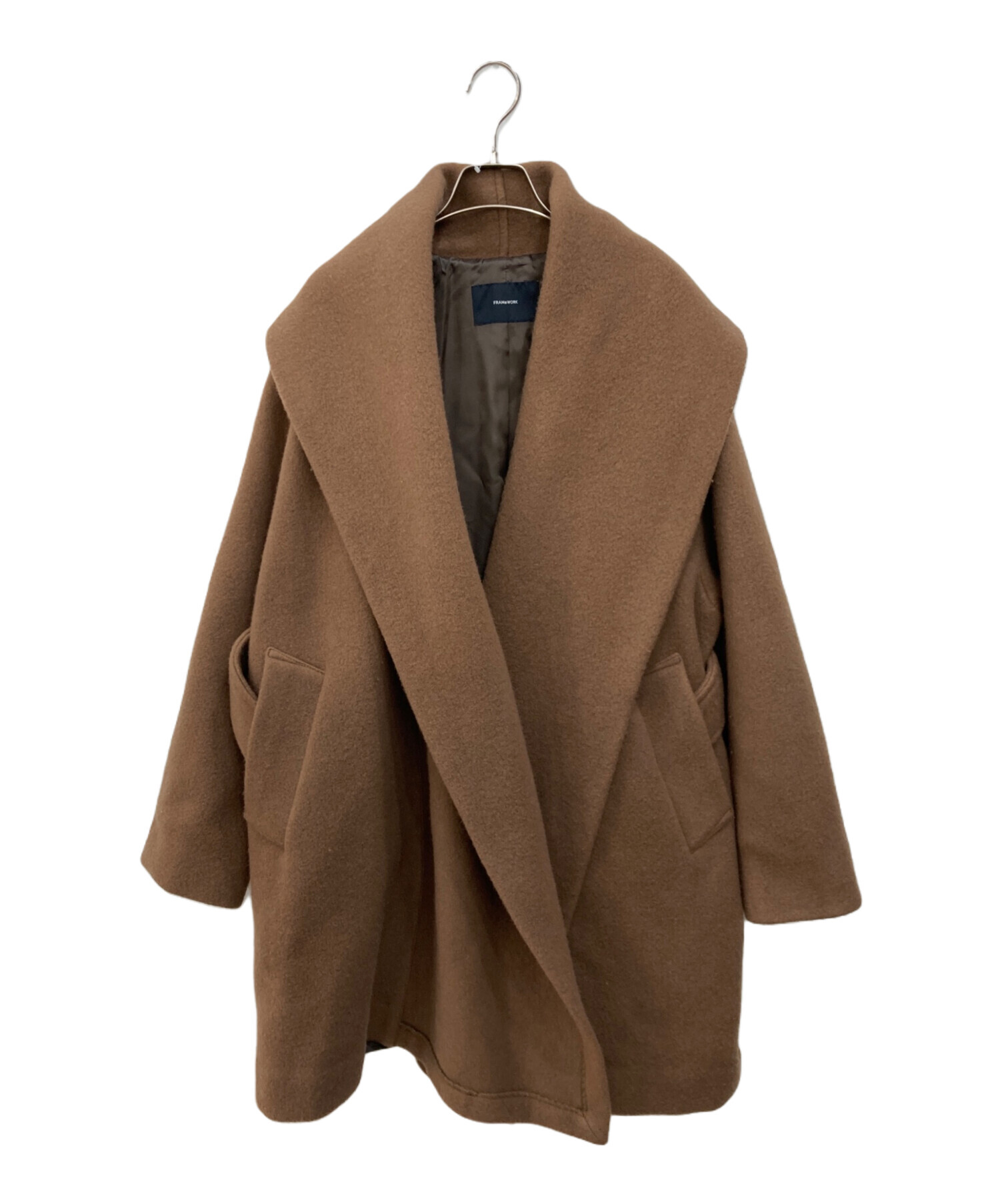 FRAMeWORK ニュアンスコート ブラウン ニュアンスコート（その他ブルゾン／アウター）｜FRAMeWORK（フレーム