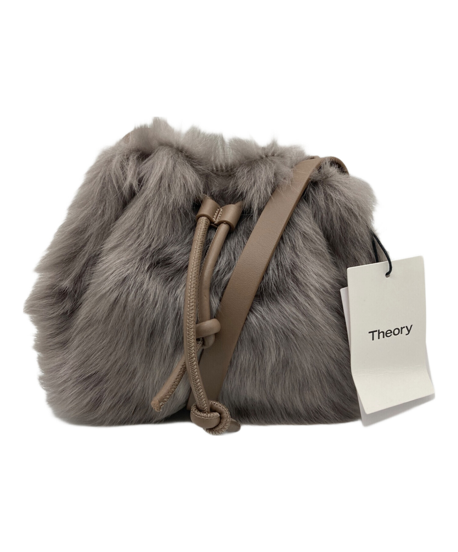 中古・古着通販】theory (セオリー) ファーショルダーバッグ ブラウン