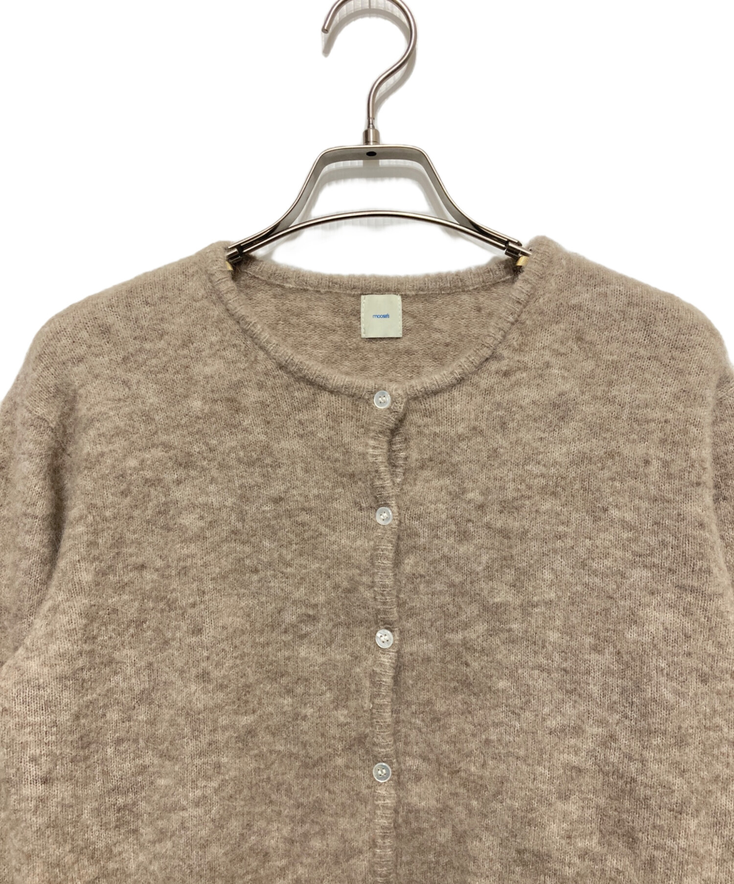 中古・古着通販】moose's (ムース) アルパカ混カーディガン ベージュ