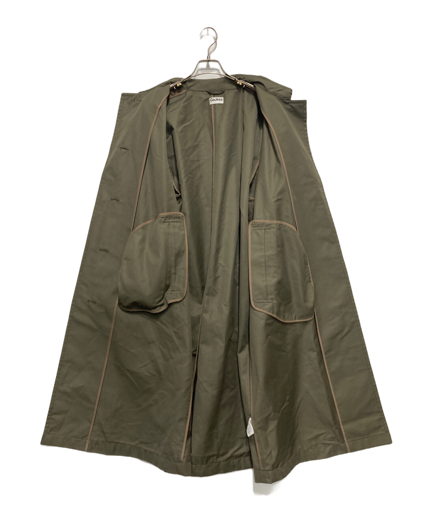 【完売品】Gajess Gran Coat サイズ36 カーキ 中古・古着通販】gajess (ガジェス) Gran Coat オリーブ サイズ:S